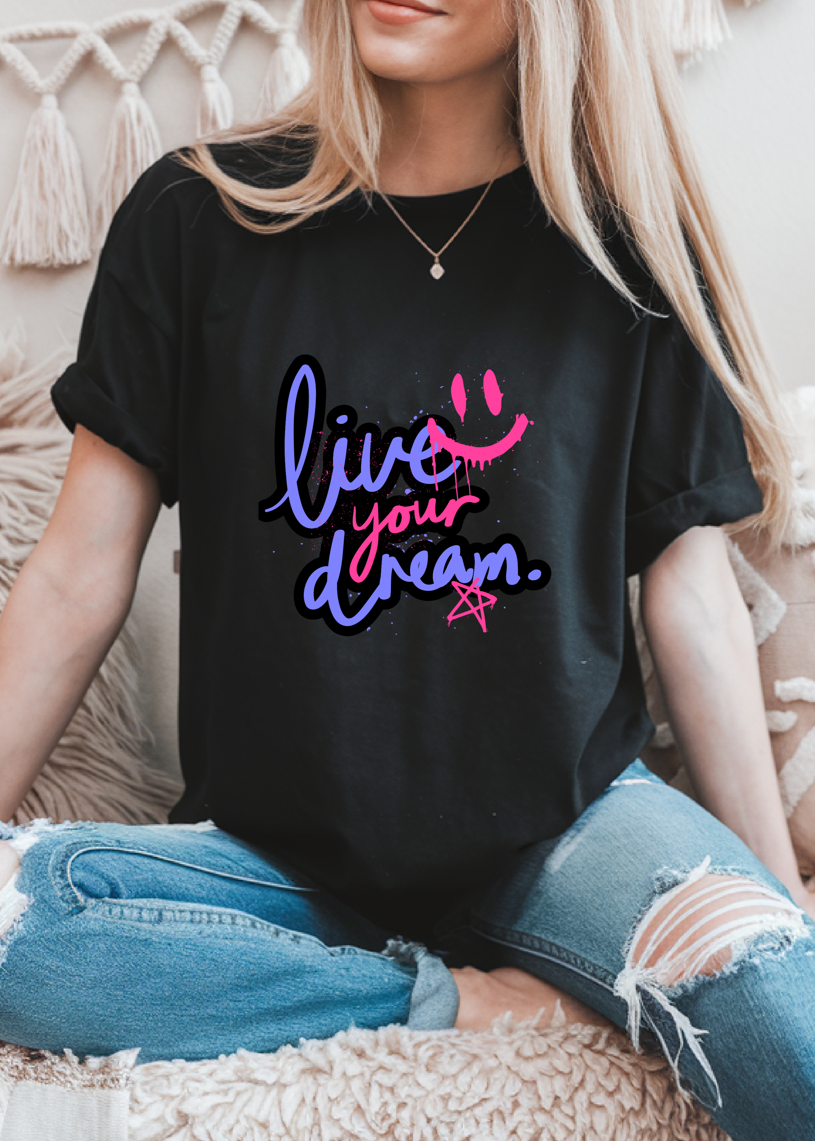 LIVE YOUR DREAM UNISEX OVERSIZED T-SHIRT