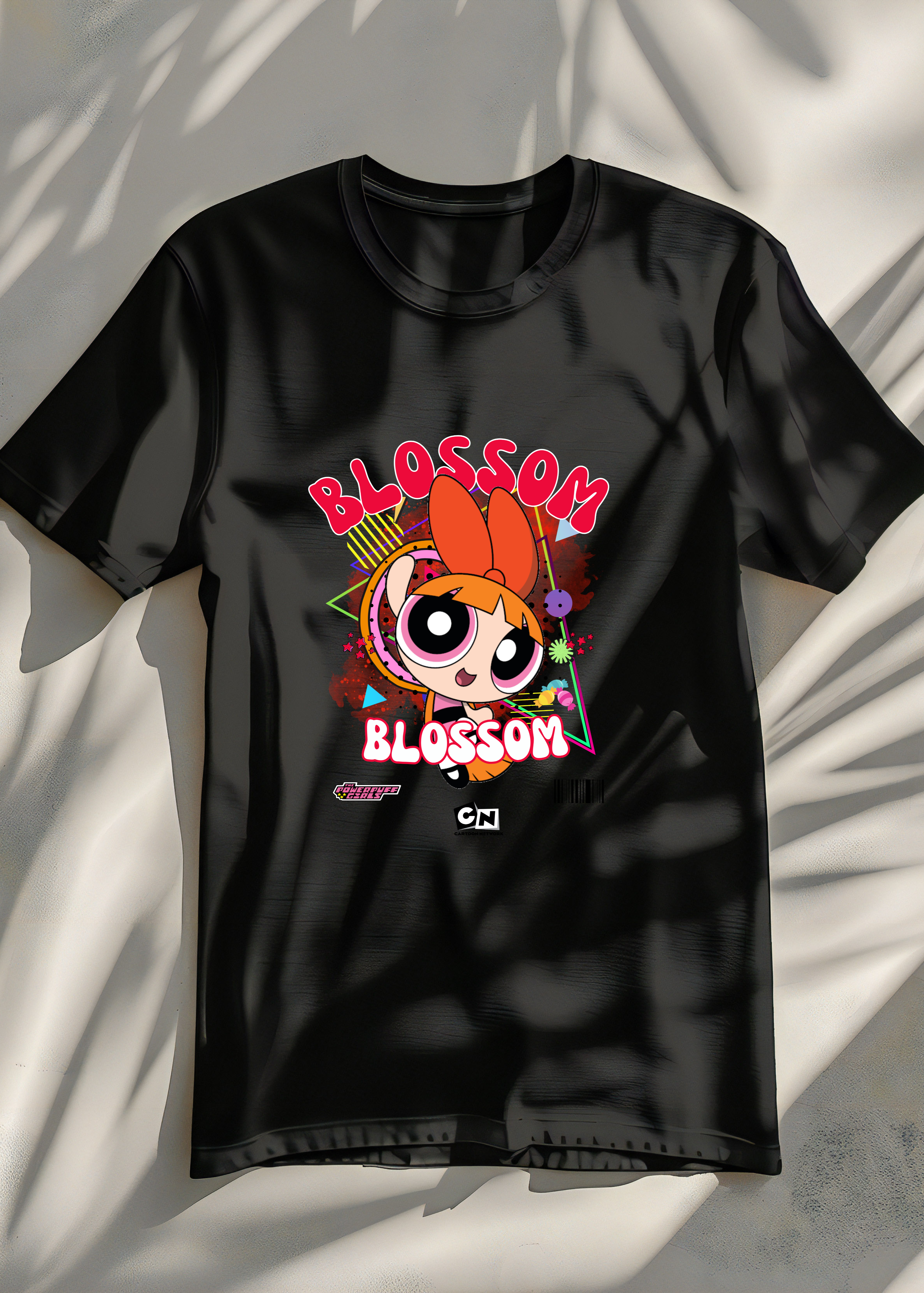 BLOSSOM THE POWERPUFF GIRLS WOMEN T-SHIRT