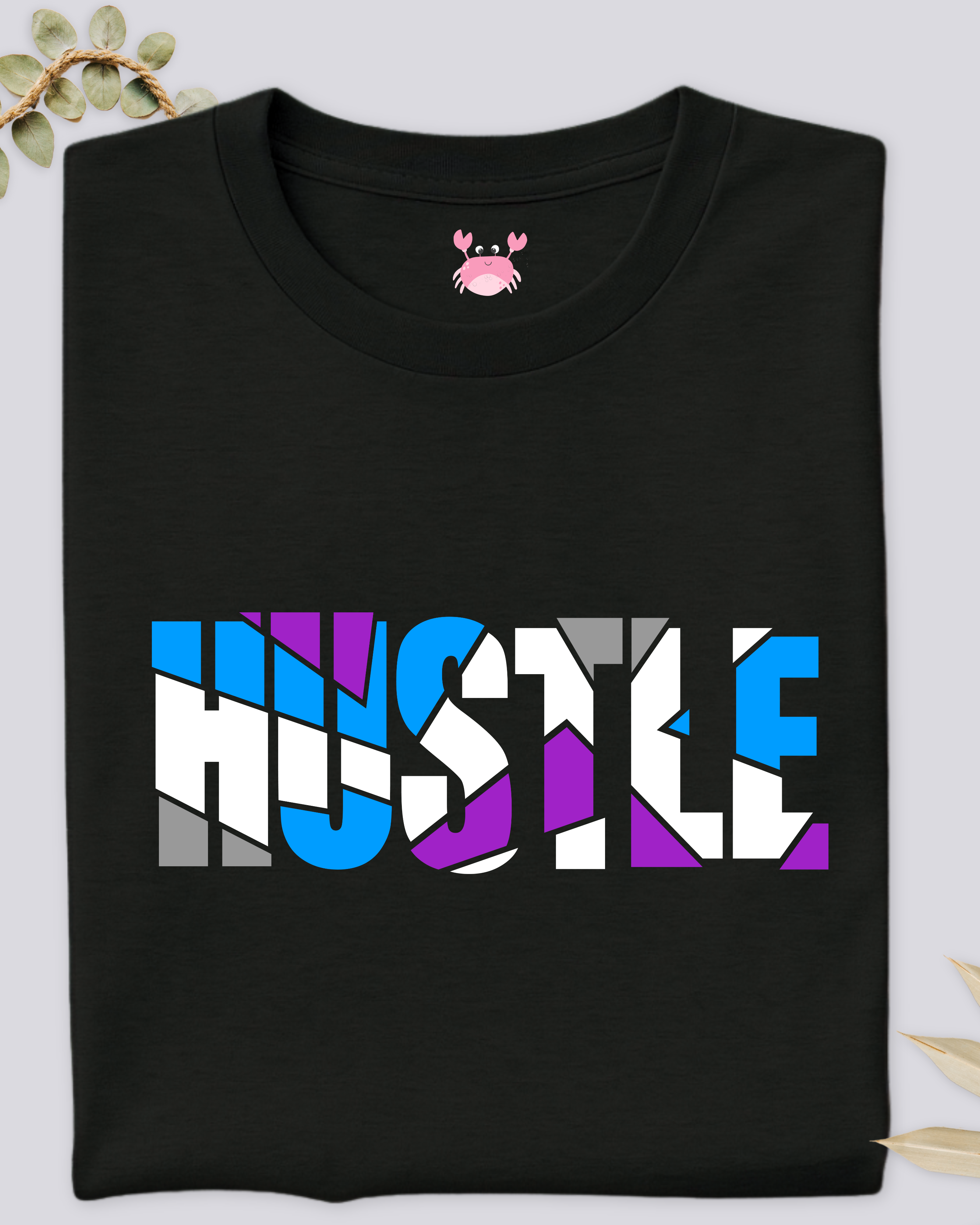 Hustle printed crew T-Shirt