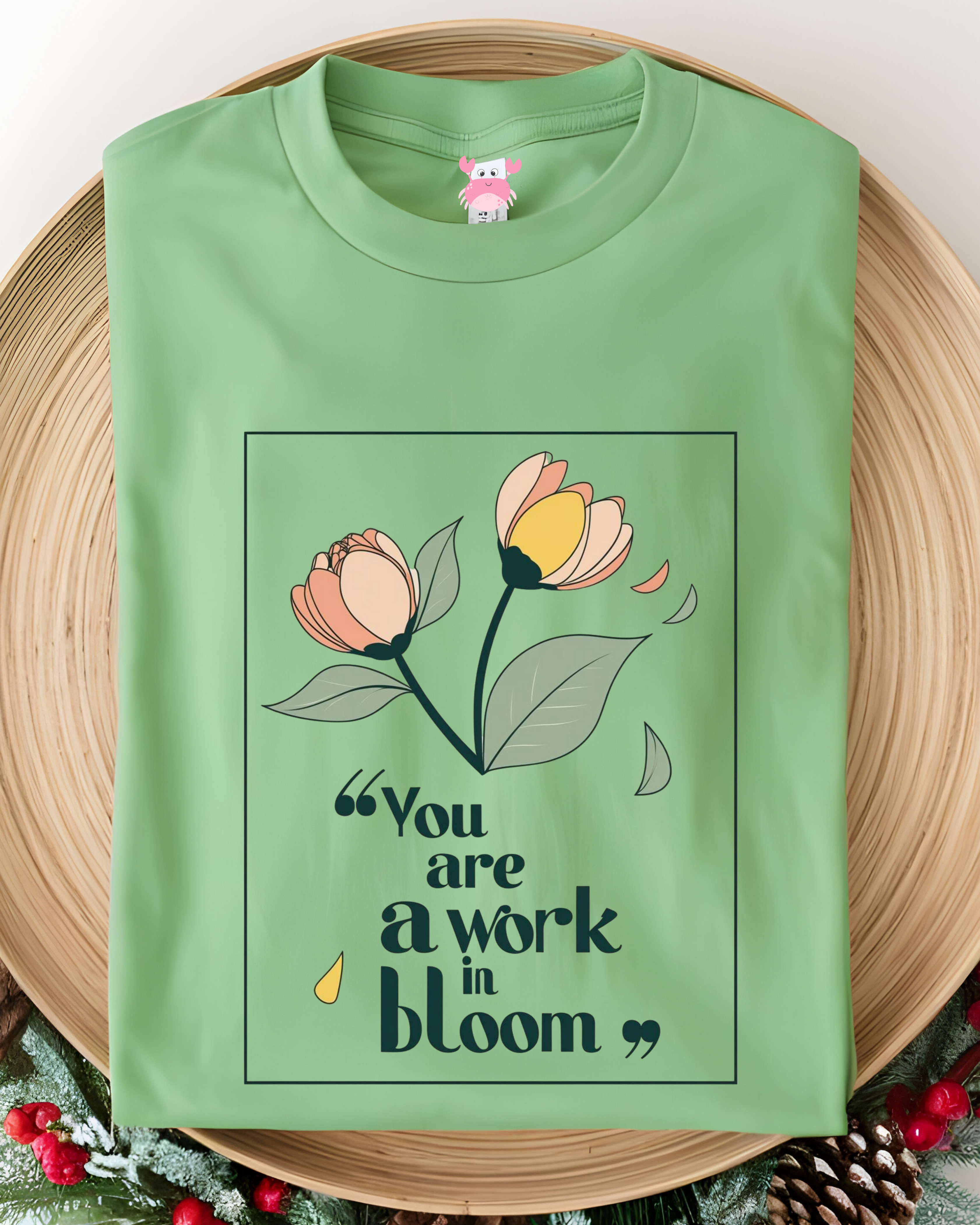 YOU ARE A WORK IN BLOOM Unisex Classic Crew T-Shirt