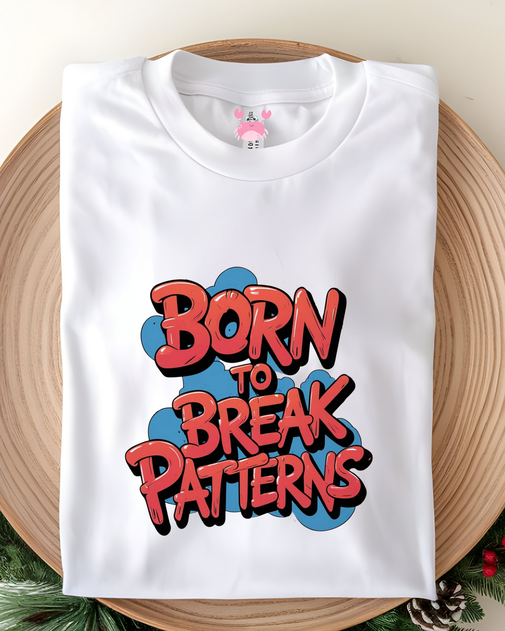 BORN TO BREAK PATTERN Unisex Classic Crew T-Shirt