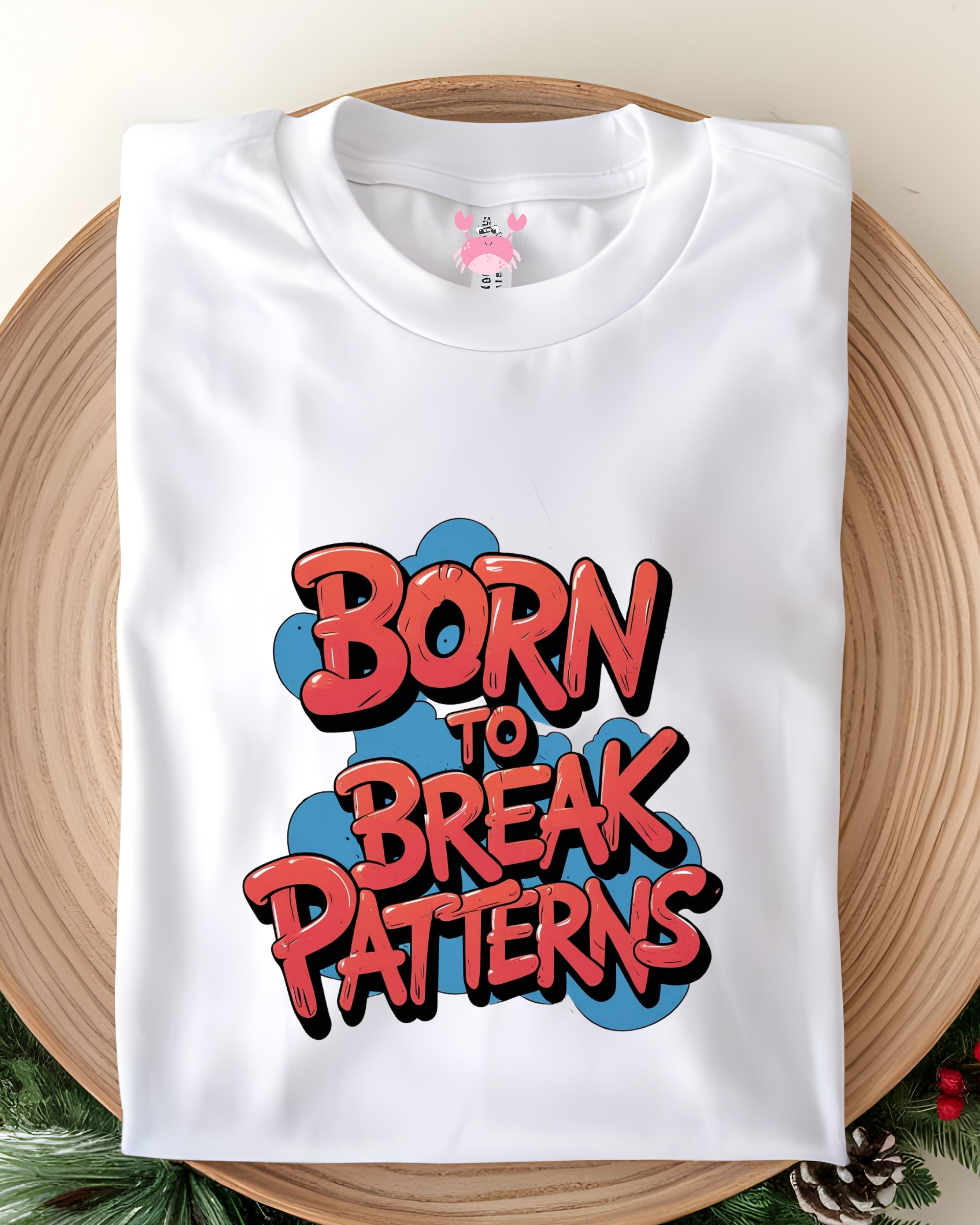 BORN TO BREAK PATTERN Unisex Classic Crew T-Shirt