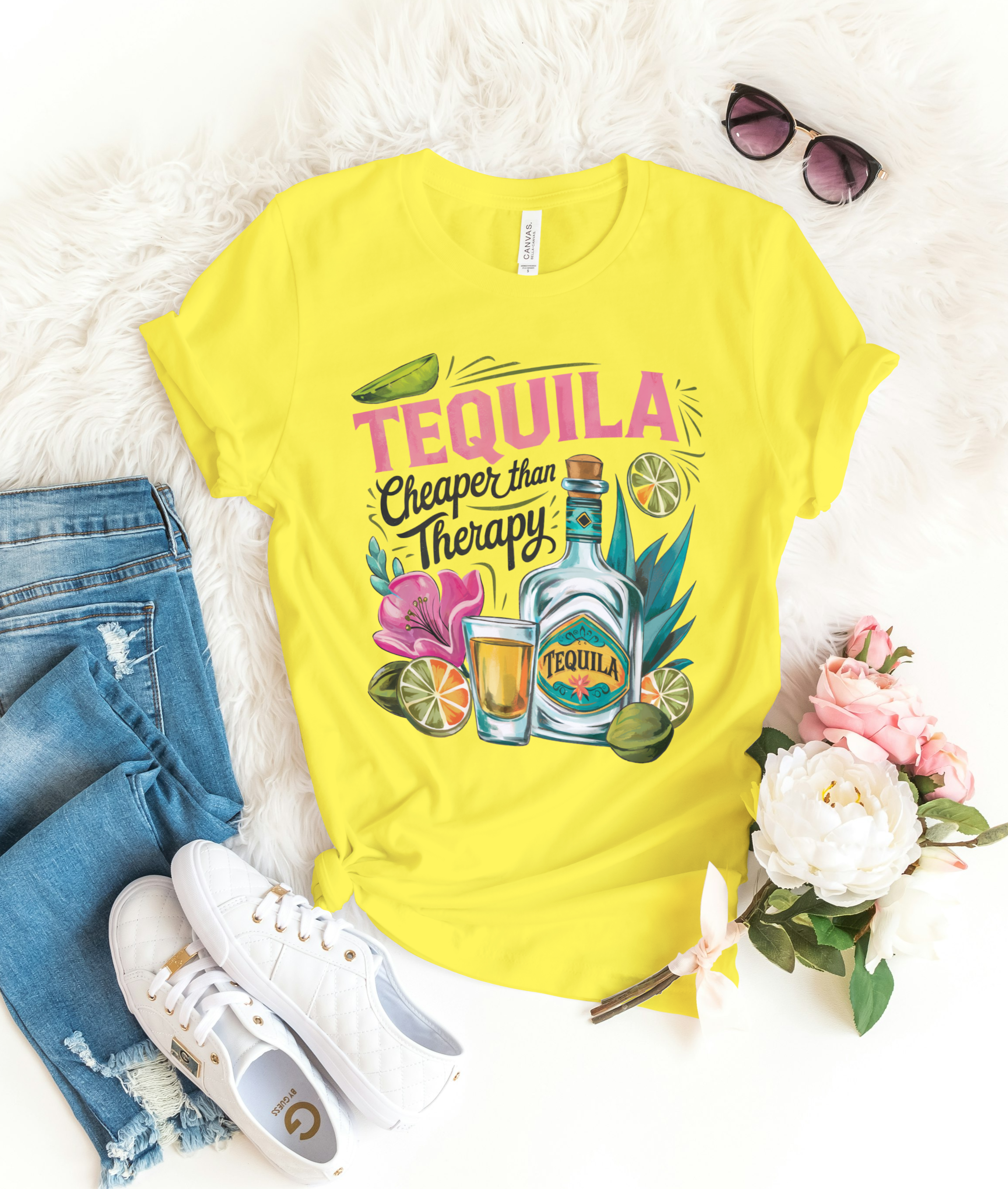 TEQUILA WOMEN CLASSIC PRINTED T-SHIRT
