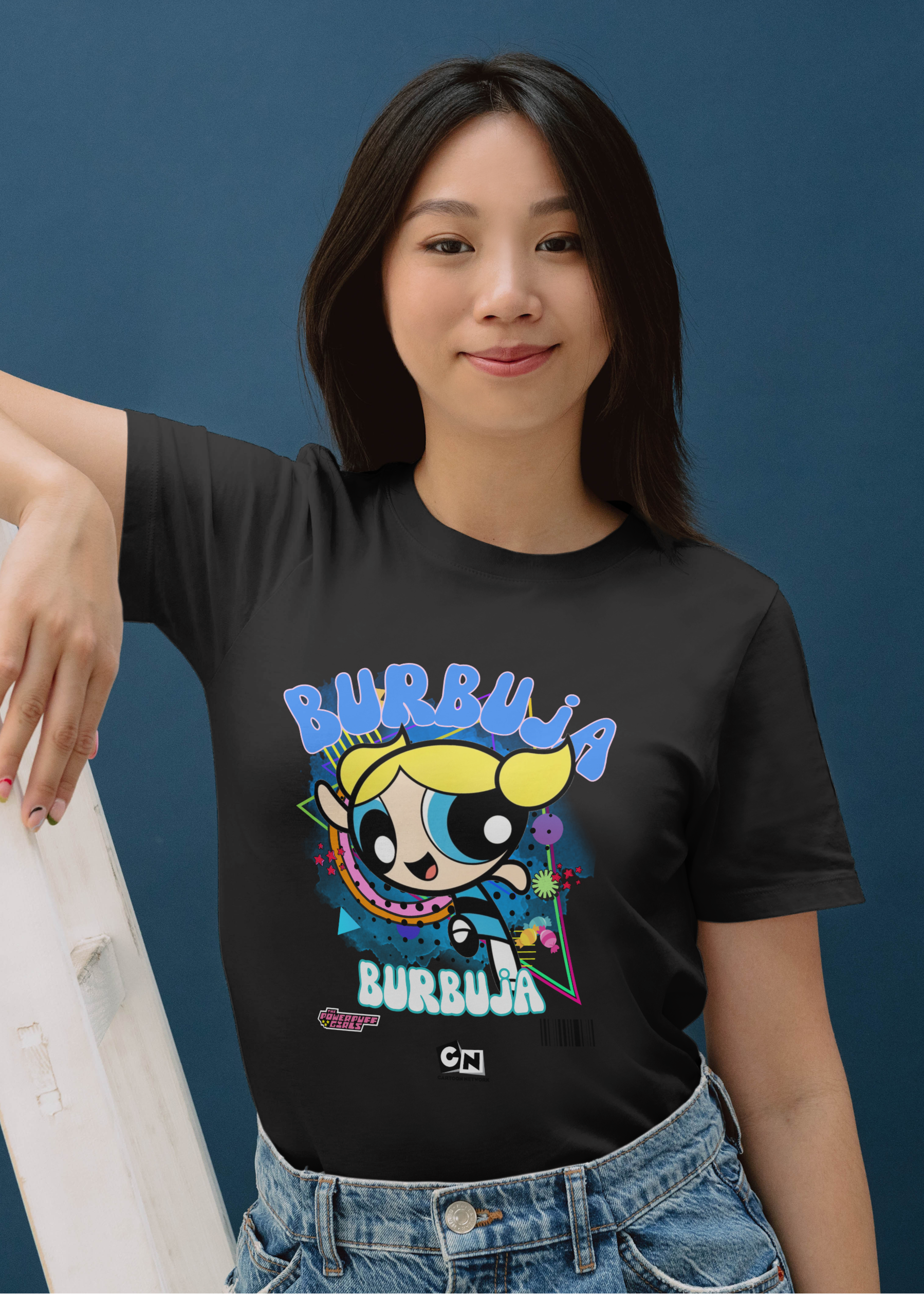 BUBBLE POWERPUFF GIRL WOMEN T-SHIRT