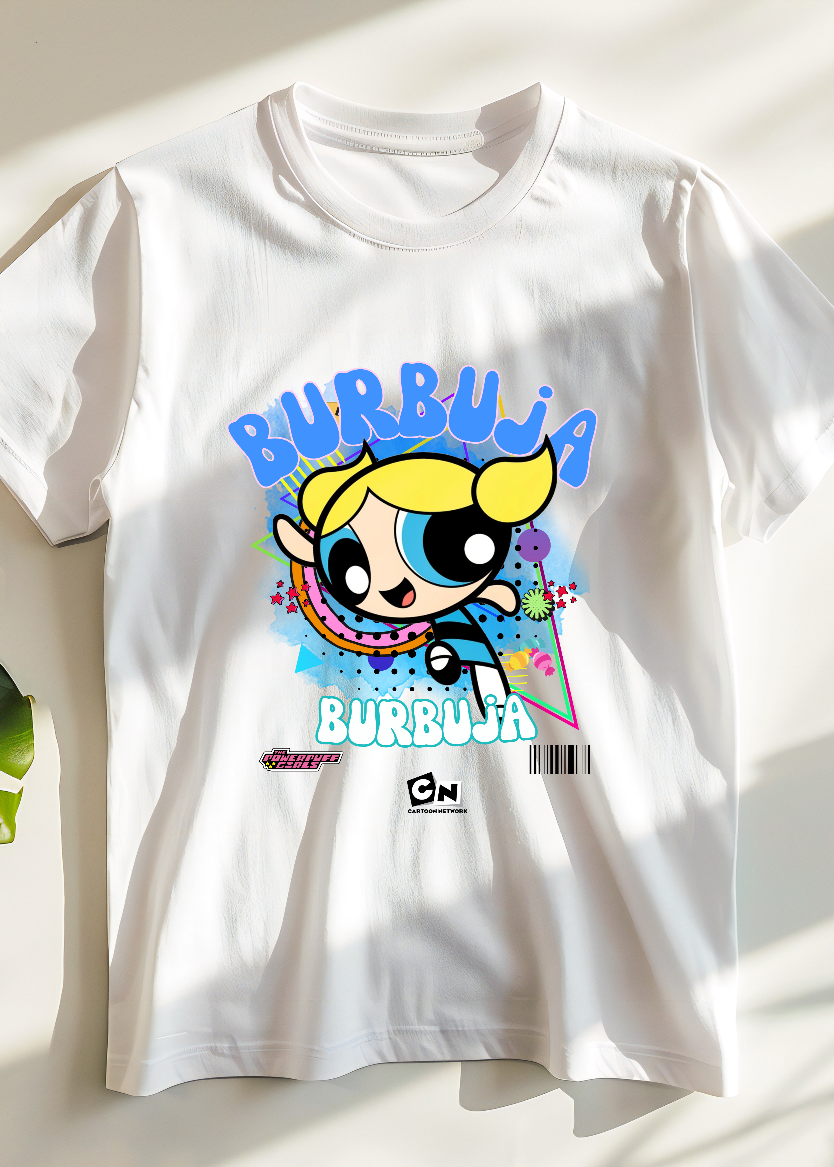 BUBBLE POWERPUFF GIRL WOMEN T-SHIRT
