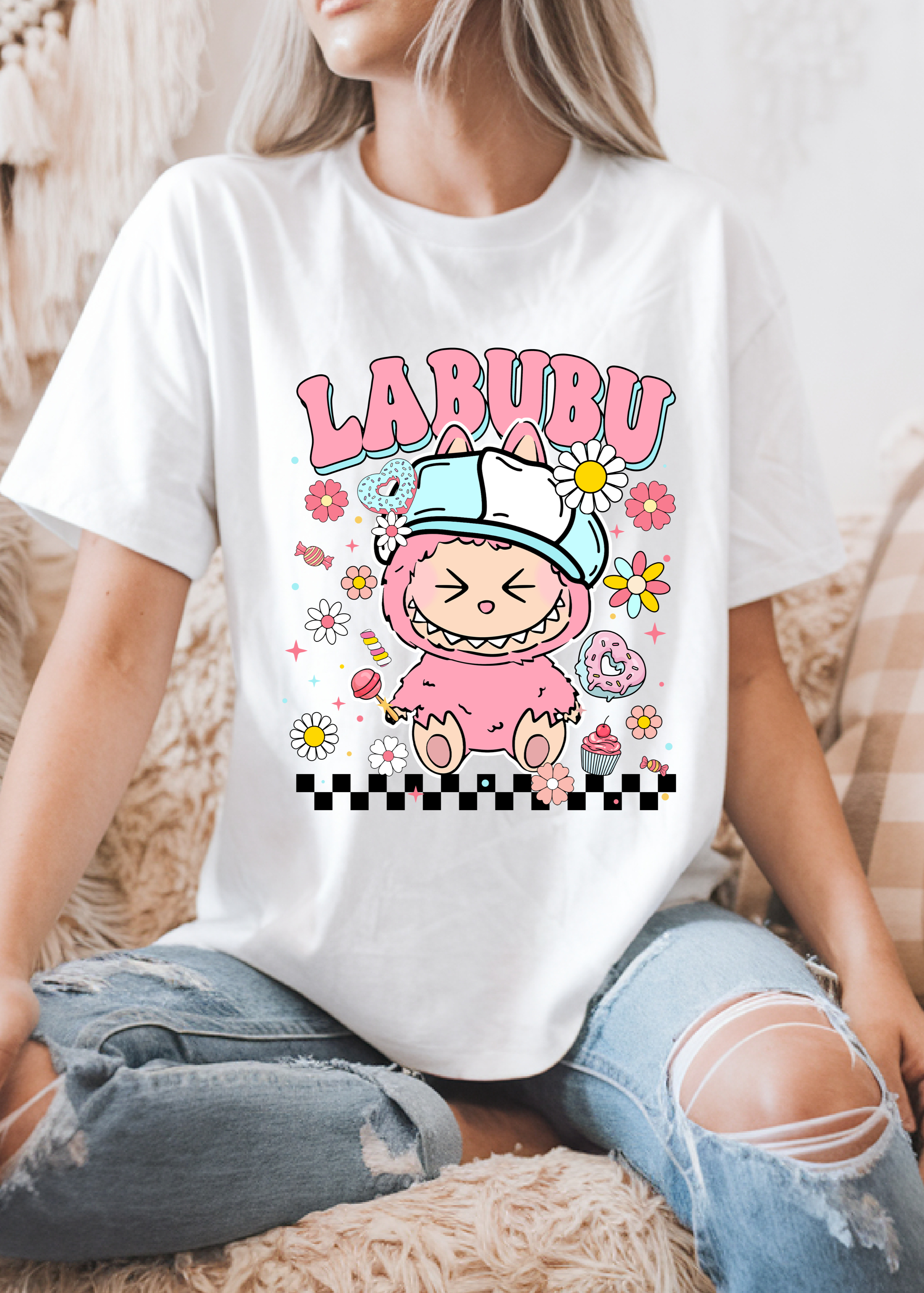 Lychee Berry LABUBU OVERSIZED T-SHIRT