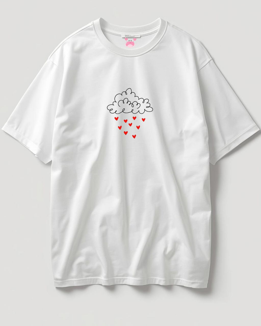 RAINING HEART Unisex Oversized Standard T-Shirt