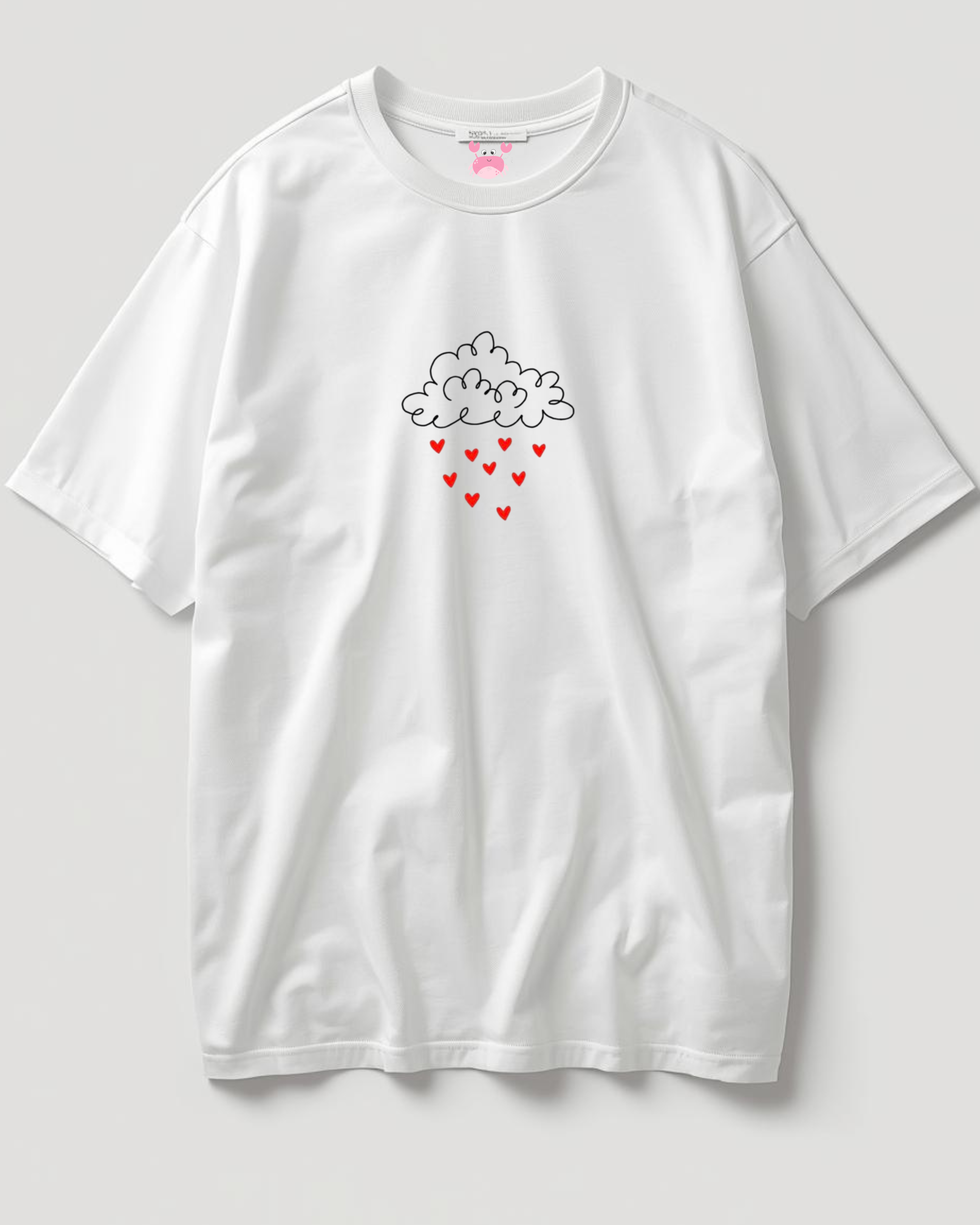 RAINING HEART Unisex Oversized Standard T-Shirt