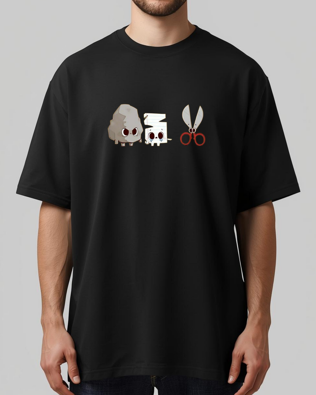 ROCK PAPER SESSIOR Unisex Oversized Classic T-Shirt