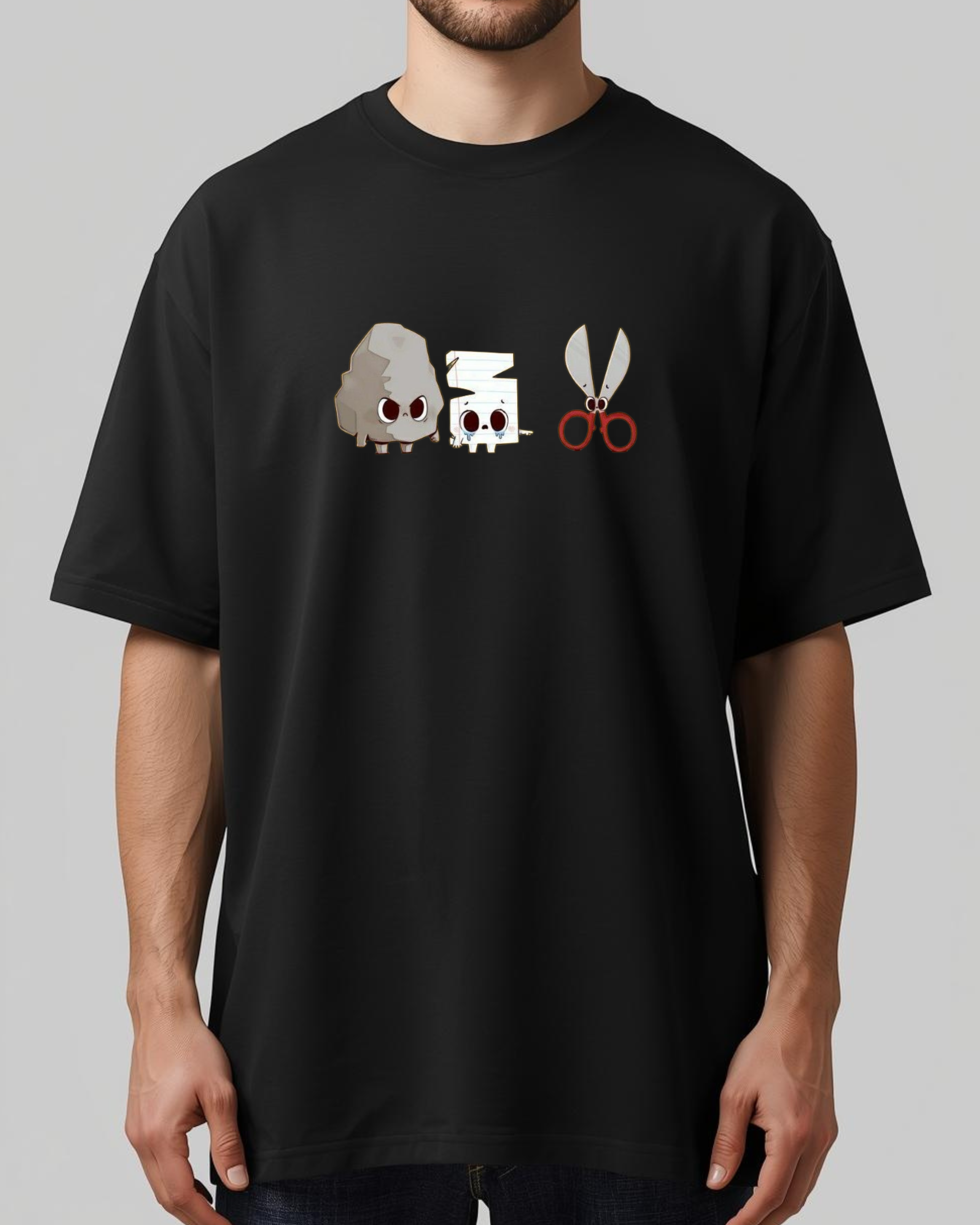 ROCK PAPER SESSIOR Unisex Oversized Classic T-Shirt