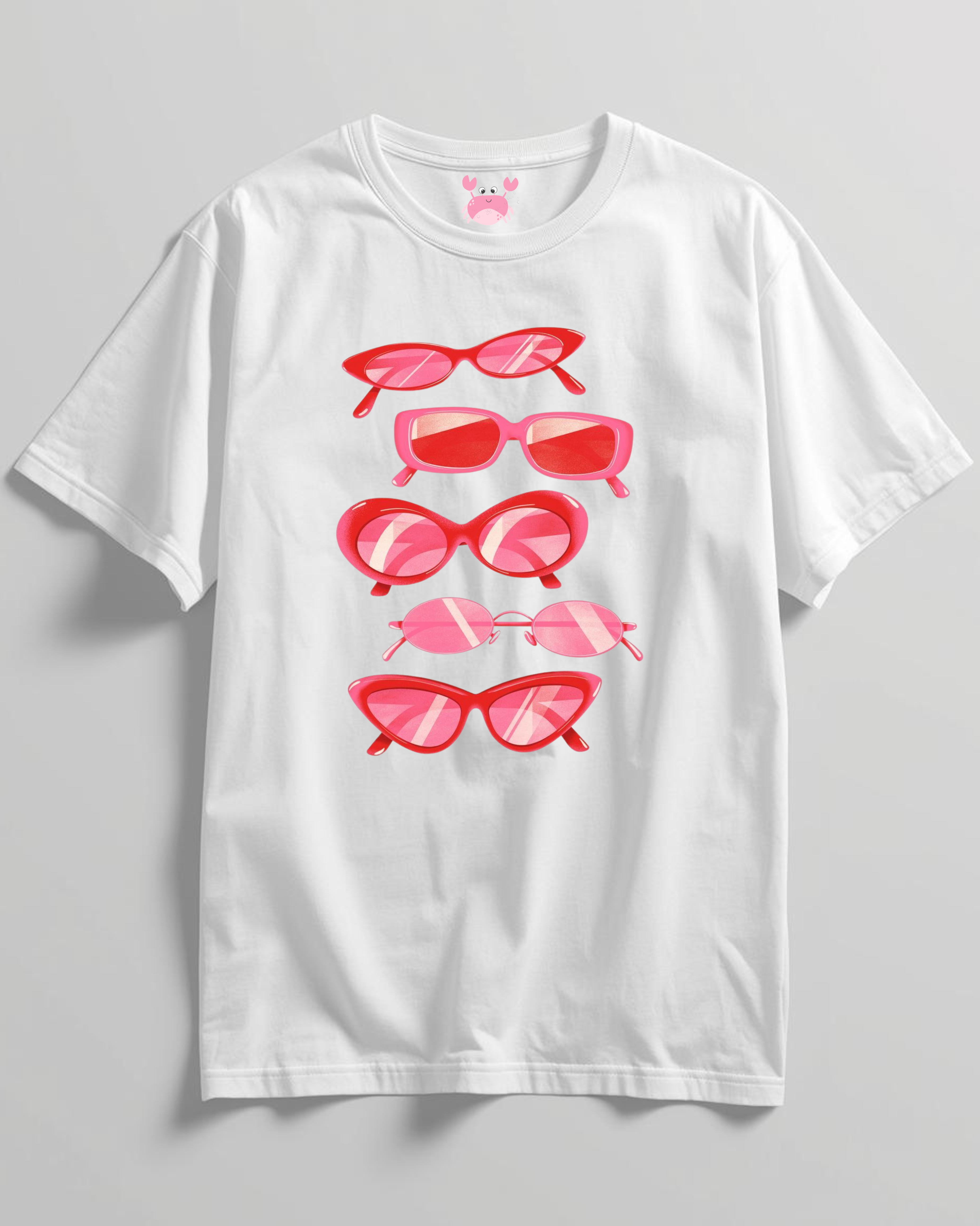 PINK GLASSES Unisex Oversized Standard T-Shirt