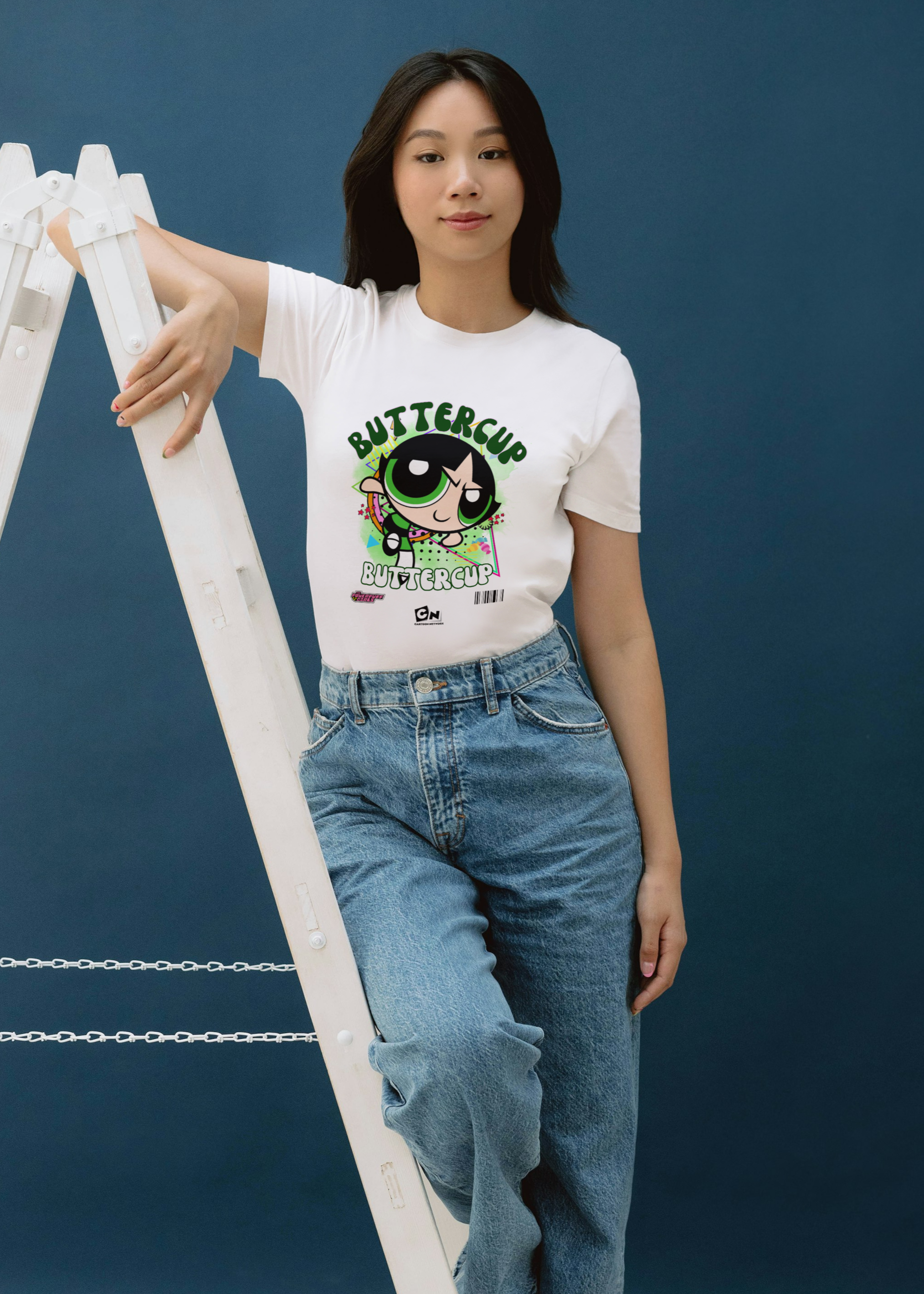 BUTTERCUP POWERPUFF GIRL WOMEN T-SHIRT