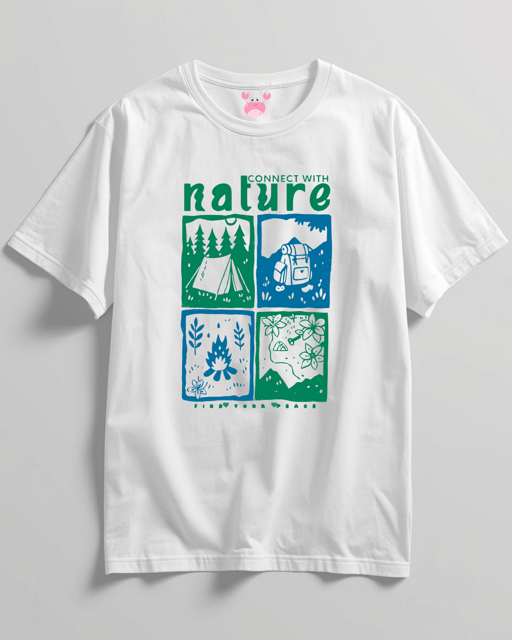 CONNECT WITH NATURE Unisex Classic Crew T-Shirt