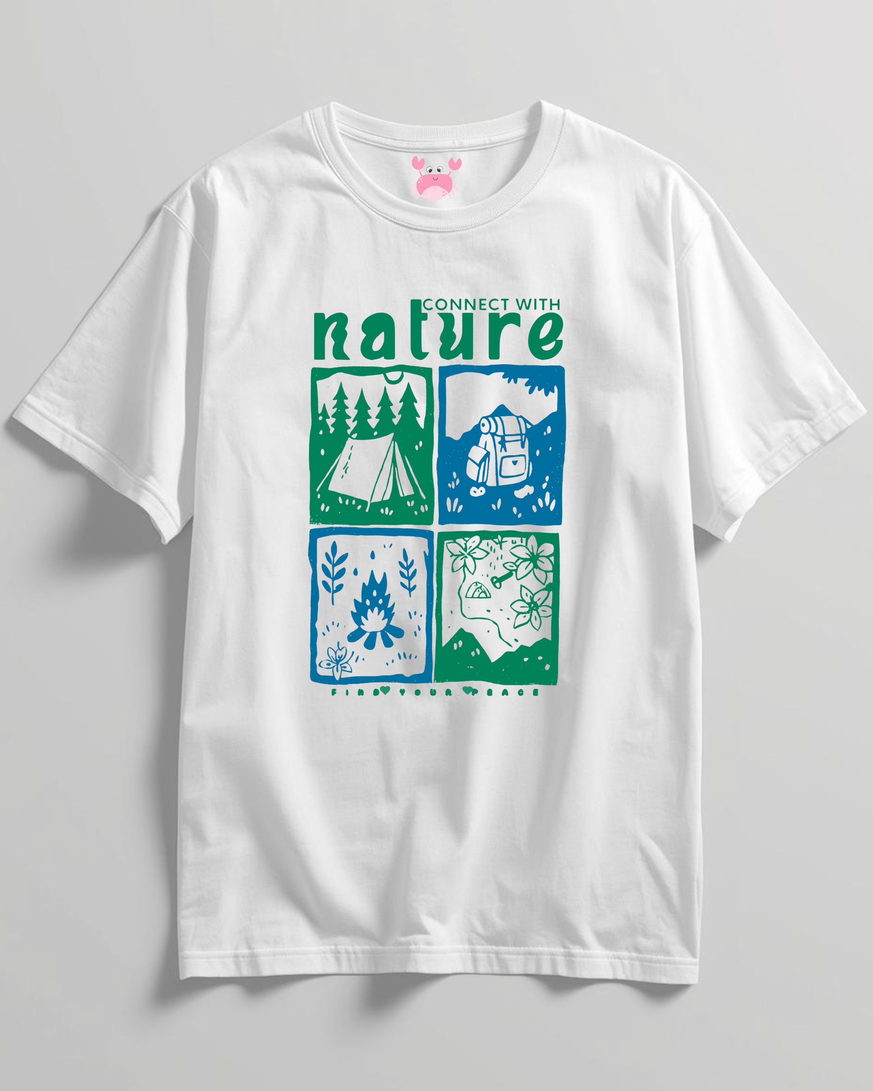 CONNECT WITH NATURE Unisex Classic Crew T-Shirt