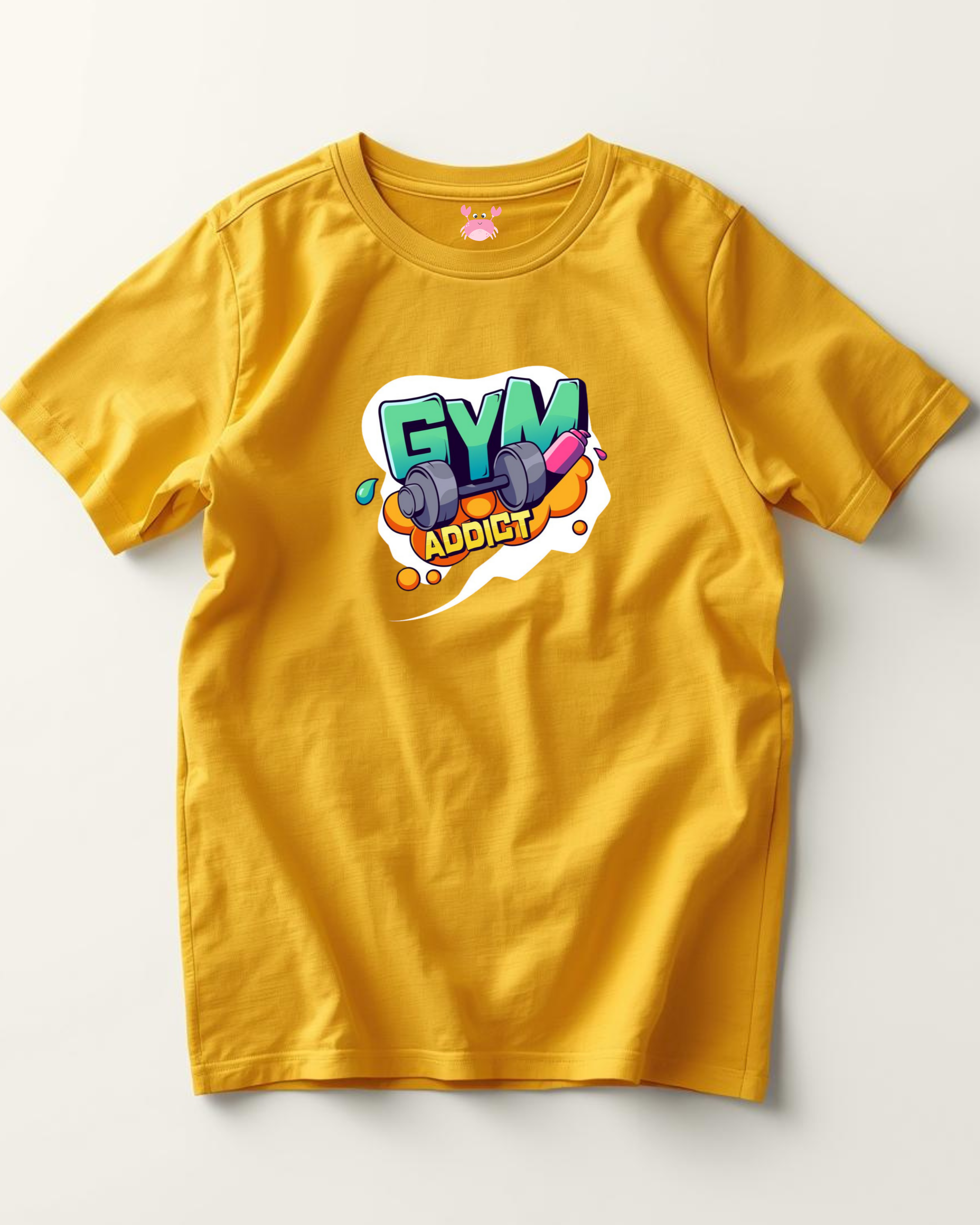 GYM ADDICT Unisex Classic Crew T-Shirt