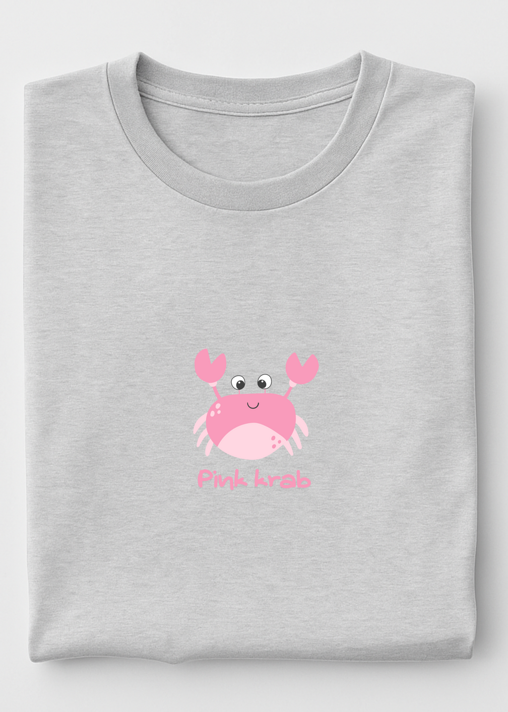 PINK KRAB LOGO OVERSIZED UNISEX T-SHIRT