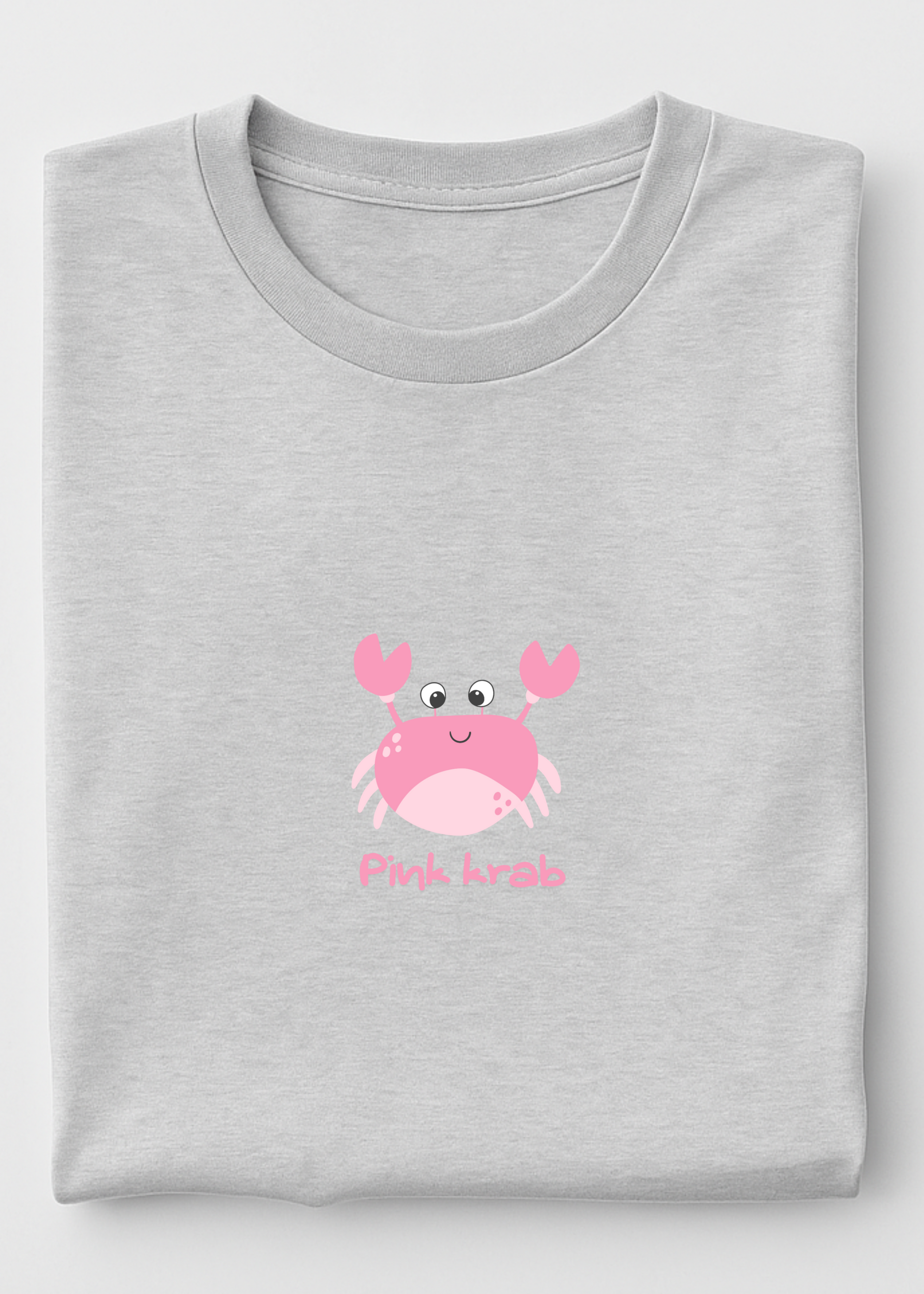 PINK KRAB LOGO OVERSIZED UNISEX T-SHIRT