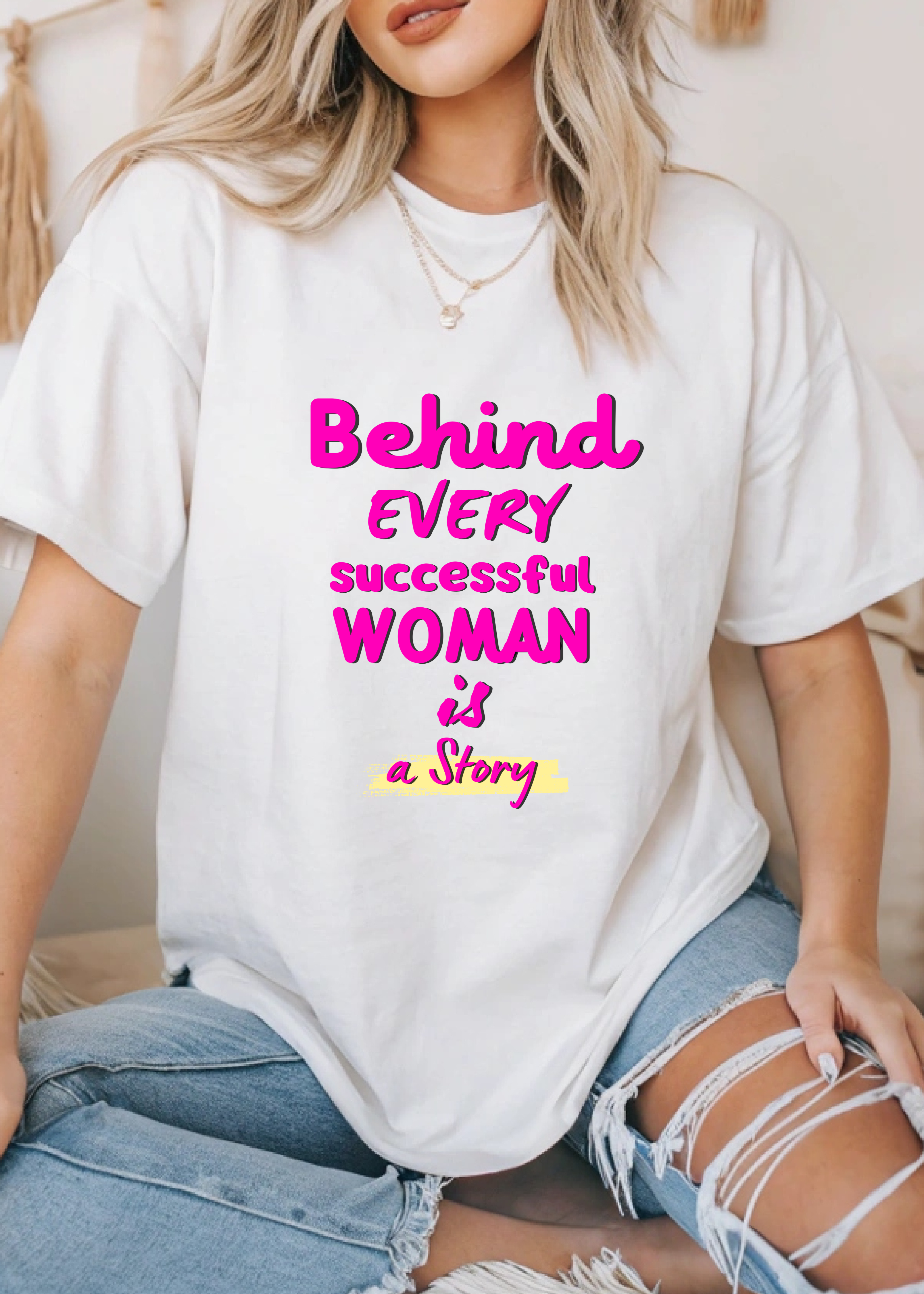 A STORY WOMEN OVERSIZED T-SHIRT