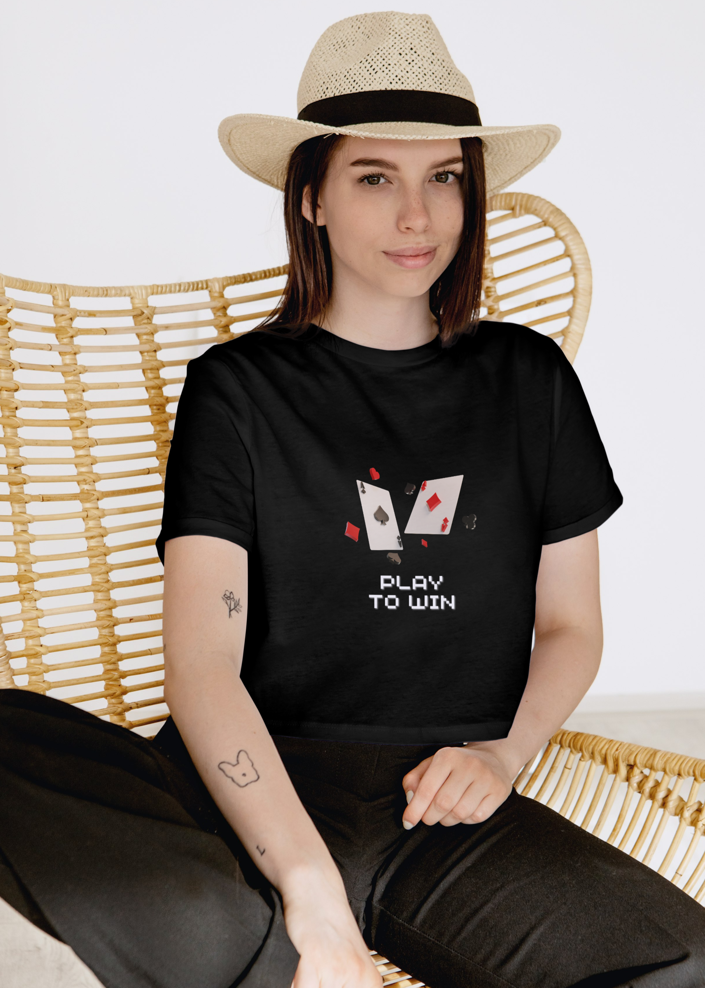PLAY TO WIN WOMEN CROP TOP