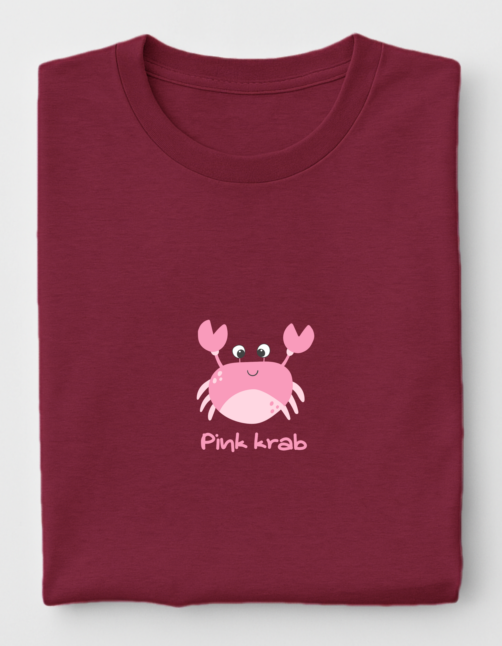 PINK KRAB LOGO OVERSIZED UNISEX T-SHIRT