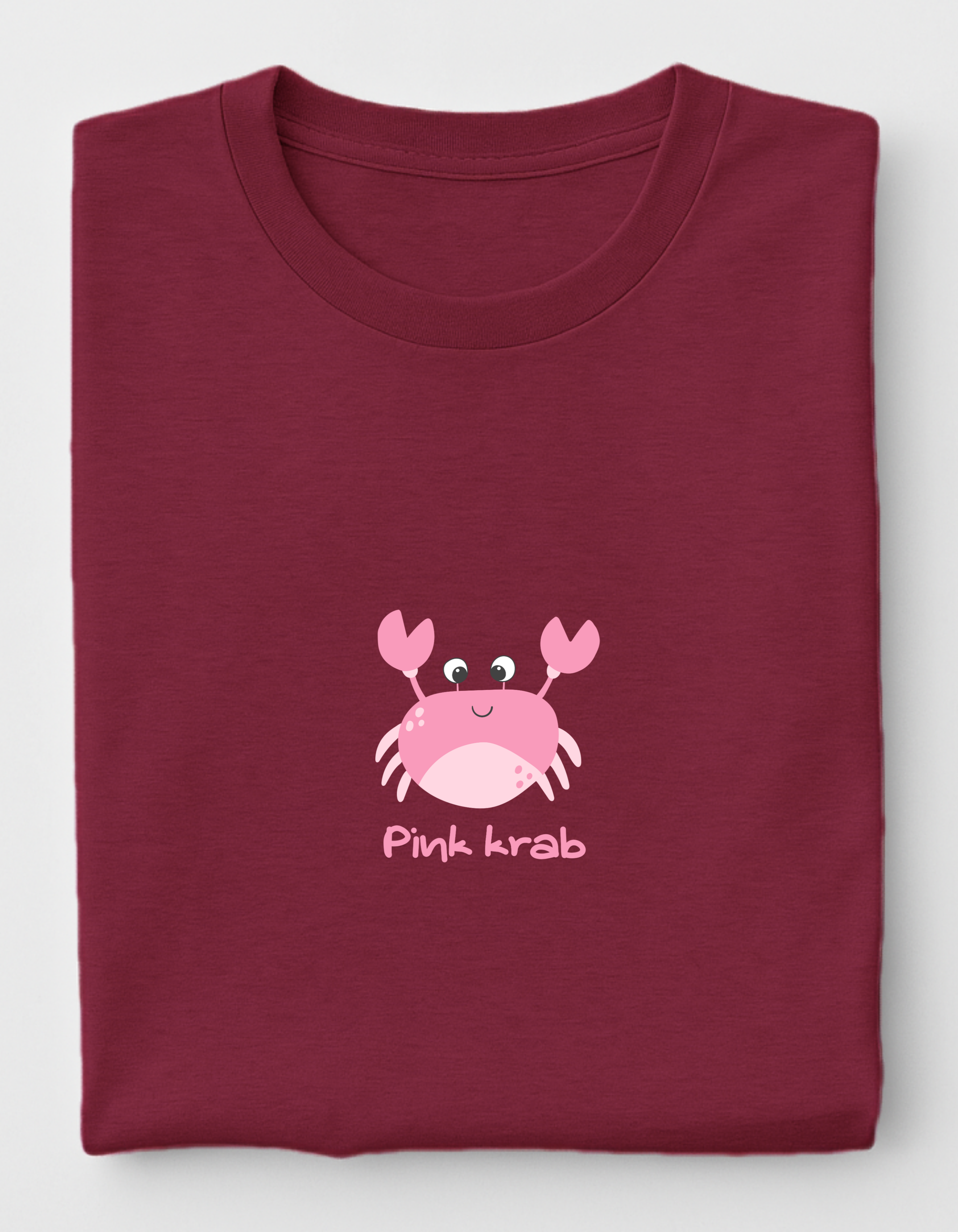 PINK KRAB LOGO OVERSIZED UNISEX T-SHIRT