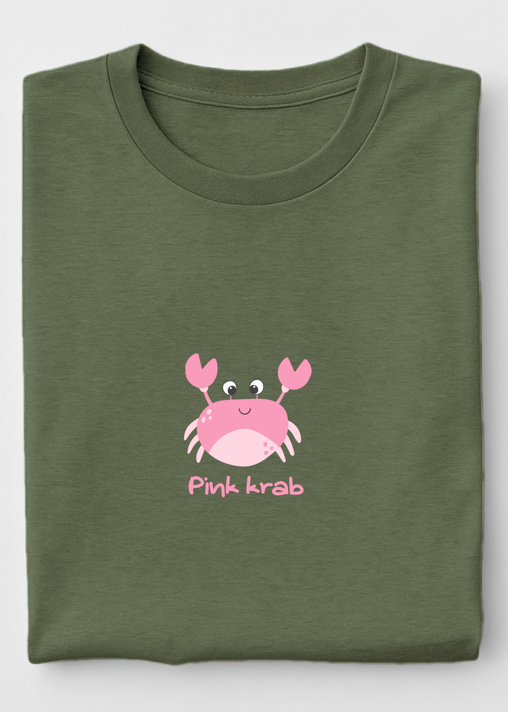 PINK KRAB LOGO OVERSIZED UNISEX T-SHIRT