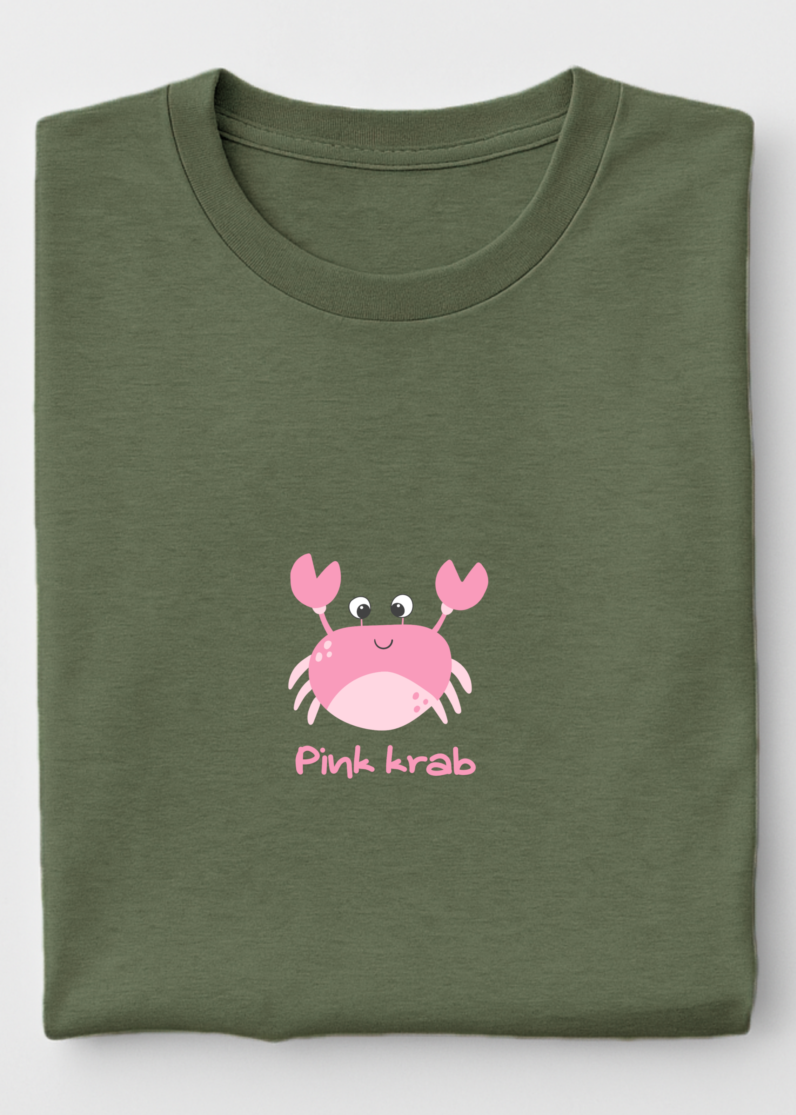 PINK KRAB LOGO OVERSIZED UNISEX T-SHIRT