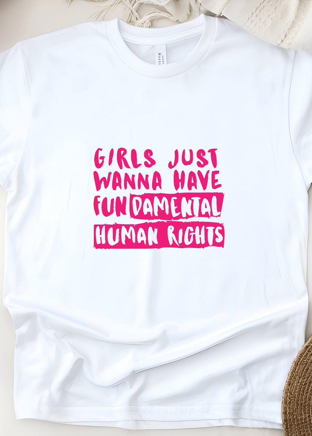HUMAN RIGHT WOMEN RIGHT'S OVERSIZED T-SHIRT