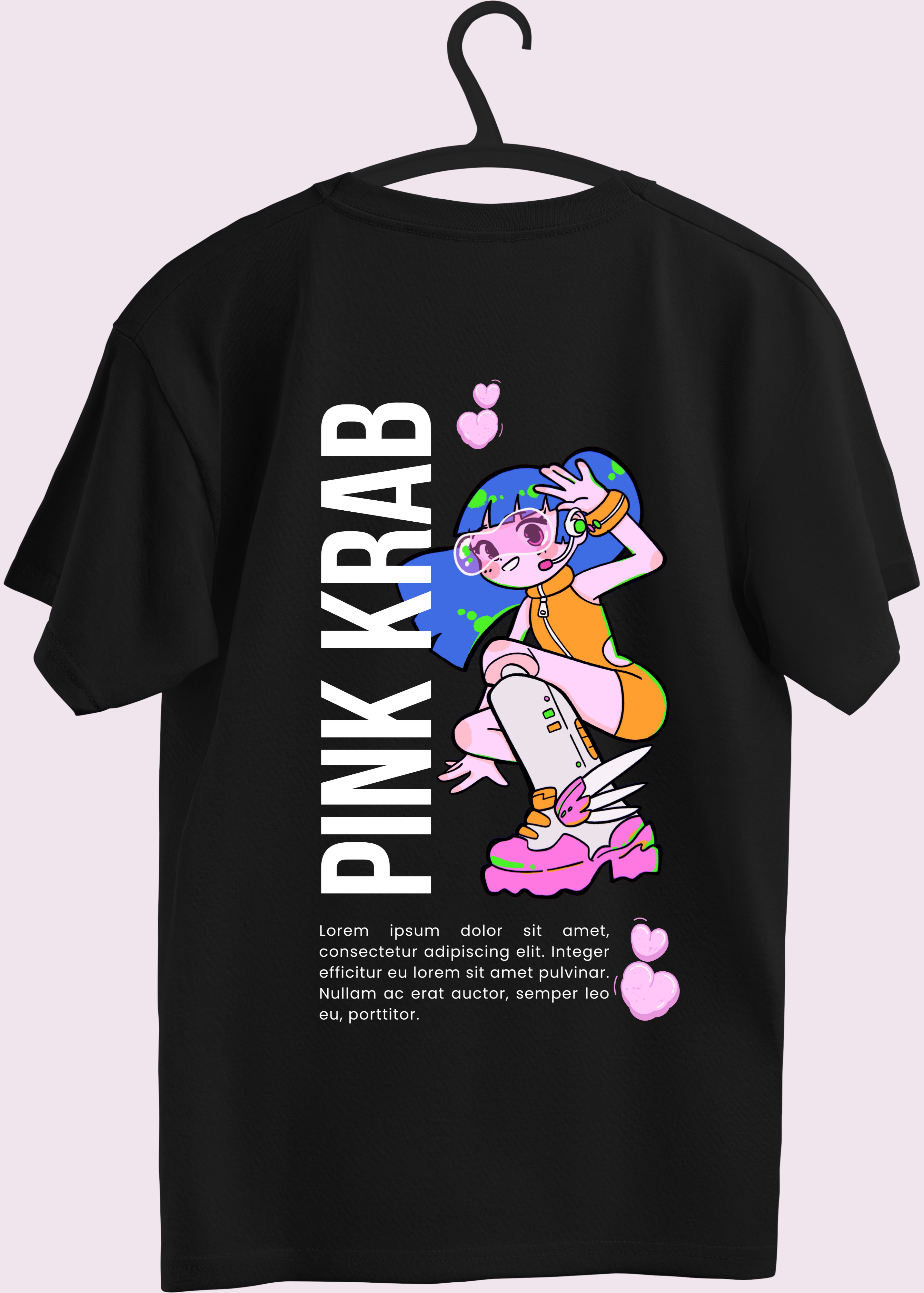 PINK WOMEN OVERSIZED T-SHIRT