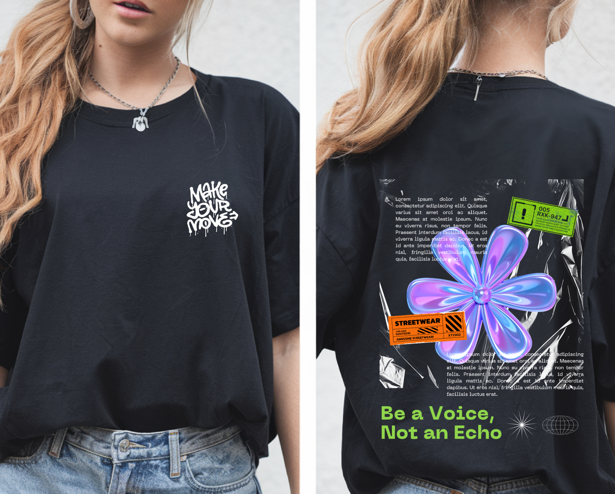 MAKE MOVE OVERSIZED UNISEX T-SHIRT