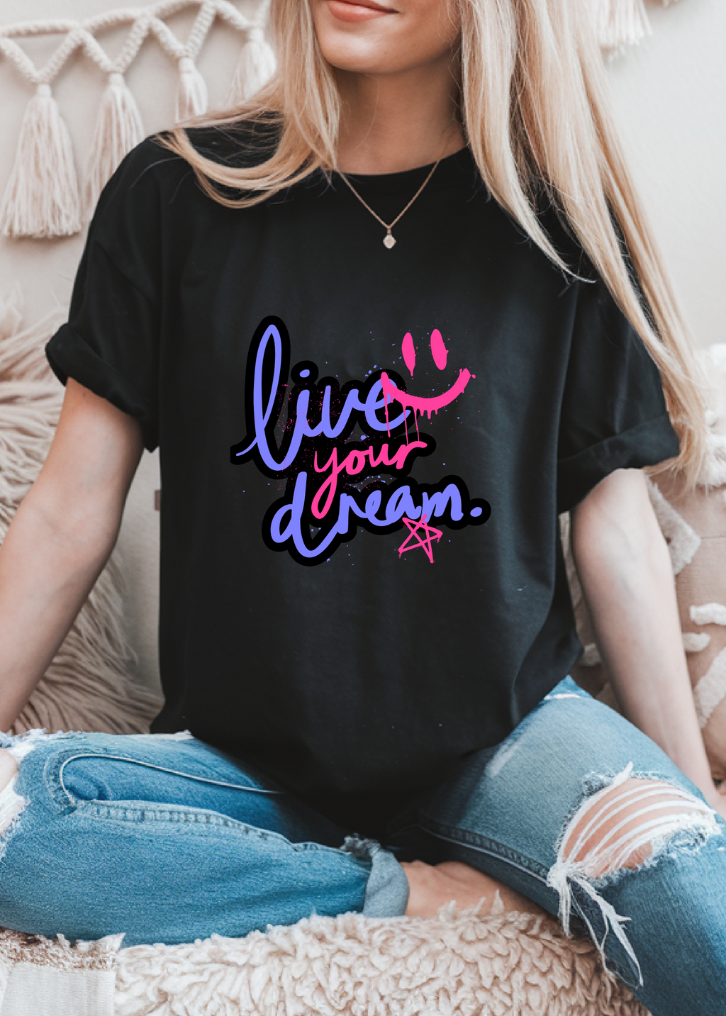 LIVE YOUR DREAM UNISEX OVERSIZED T-SHIRT