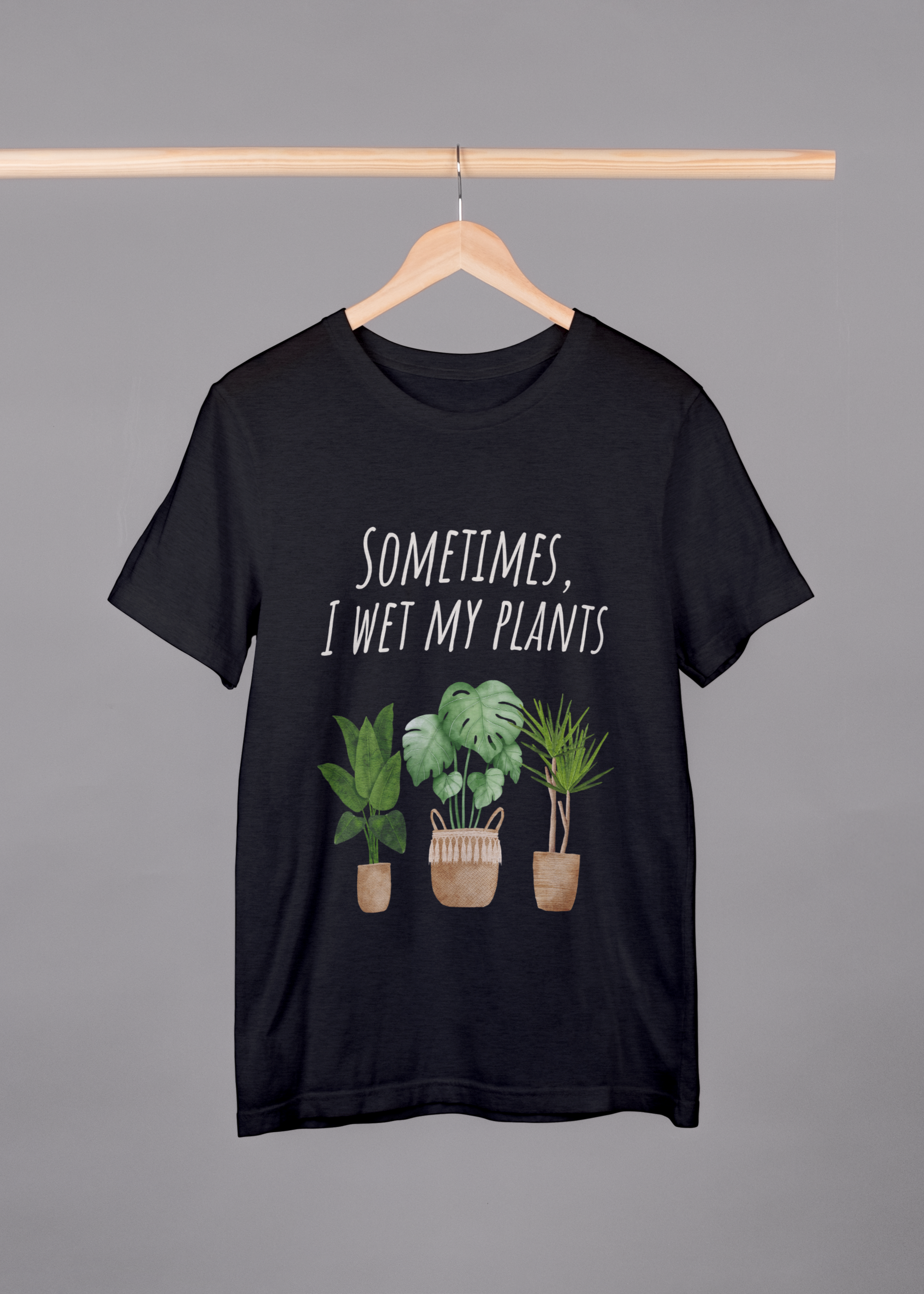 WATERING PLANTS MEN FUNNY CLASSIC T-SHIRT