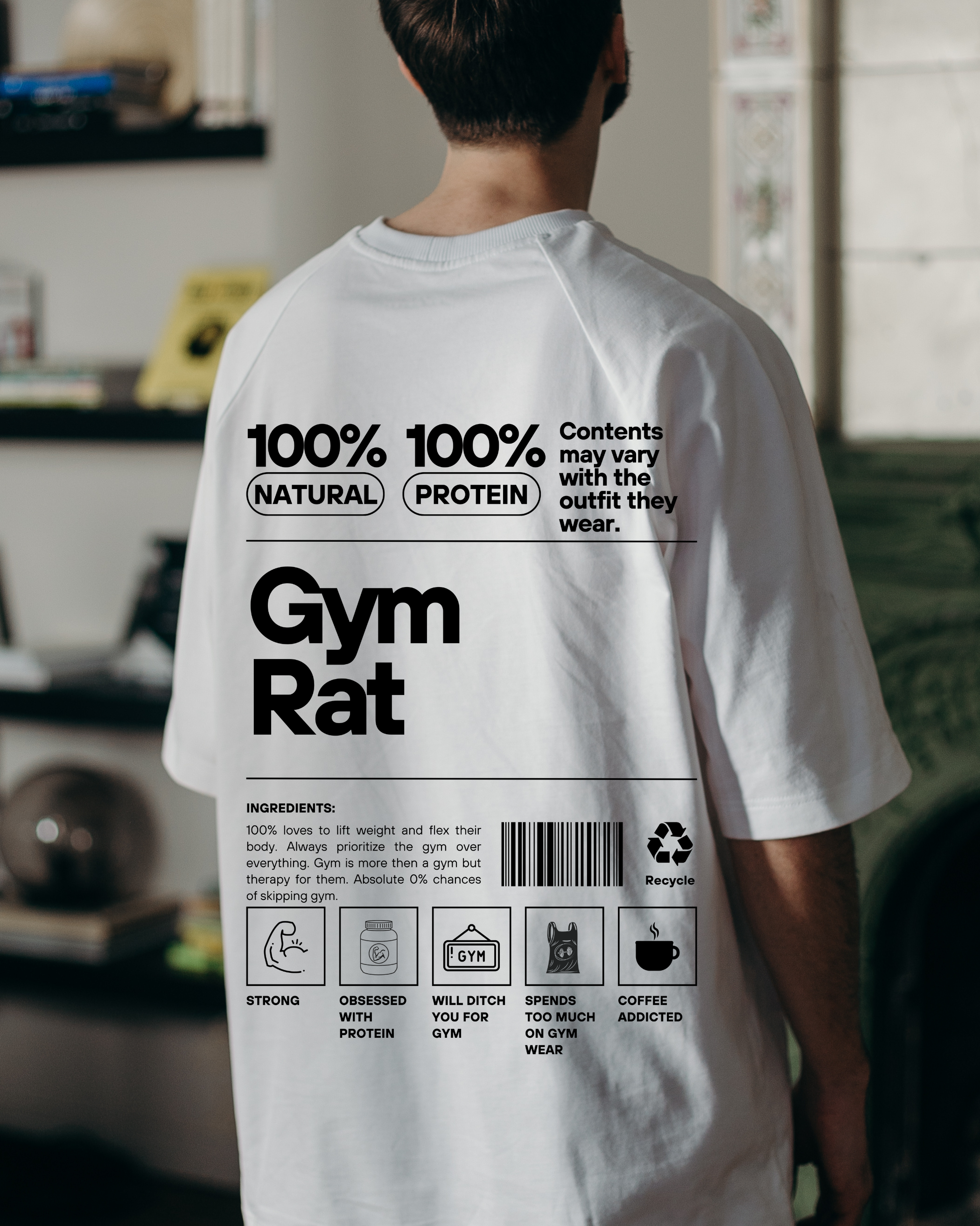 Gym Rat Unisex Oversized Standard T-Shirt