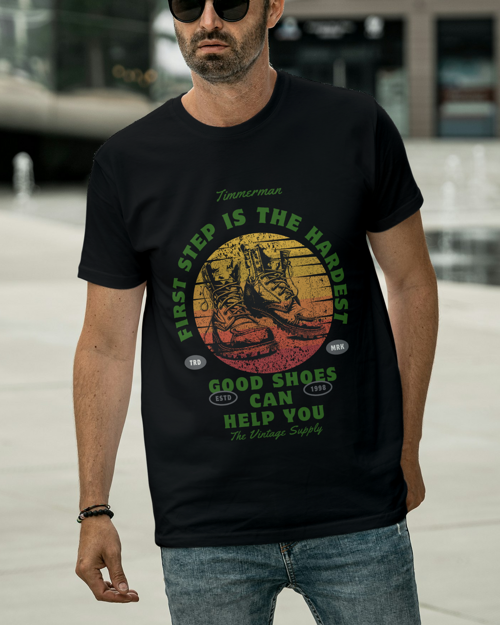 GOOD SHOES TAKES YOU TO GOOD PLACES Unisex Classic Crew T-Shirt