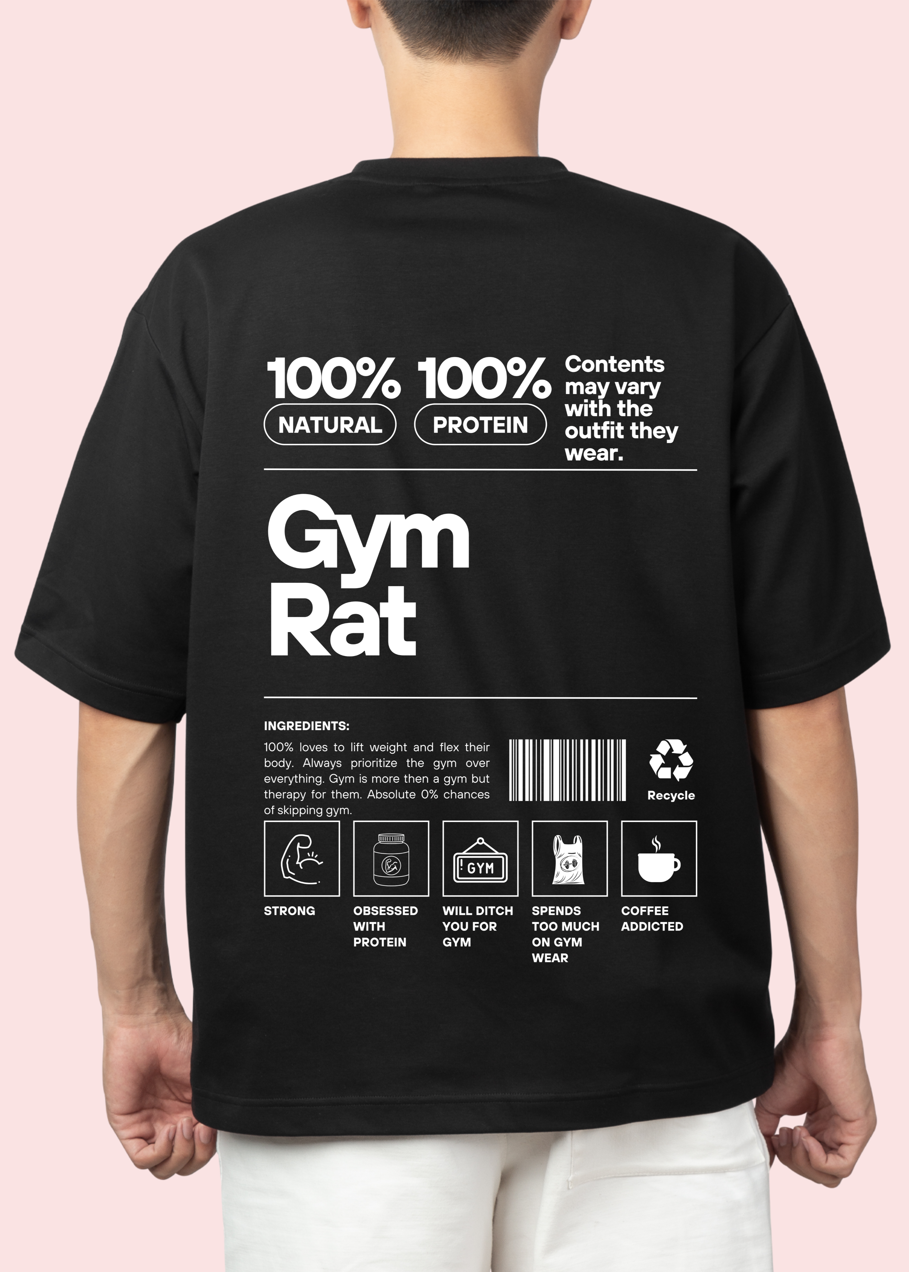 GYM RAT UNISEX OVERSIZED T-SHIRT
