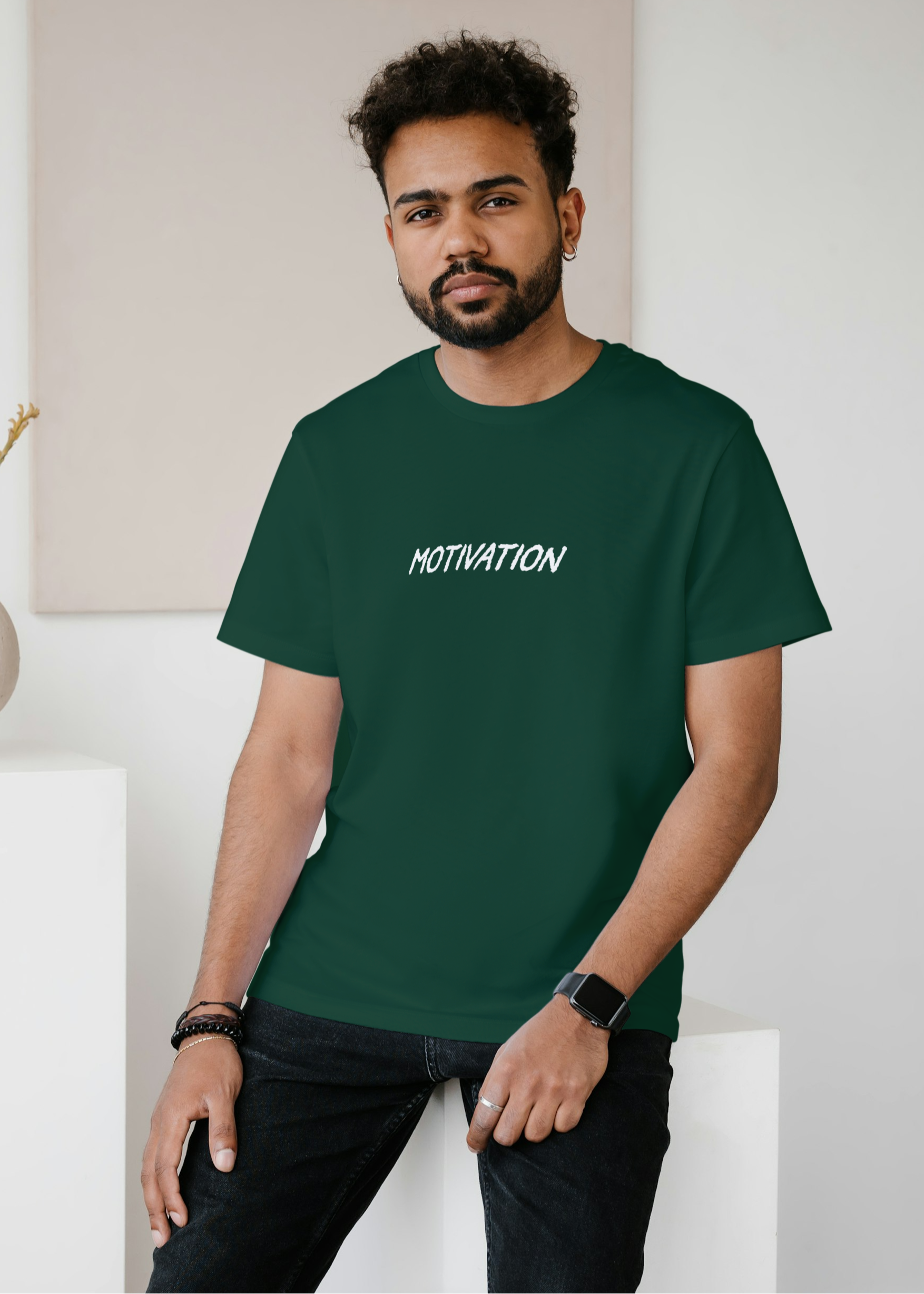 GYM MOTIVATION MEN CLASSIC PRINTED T-SHIRT
