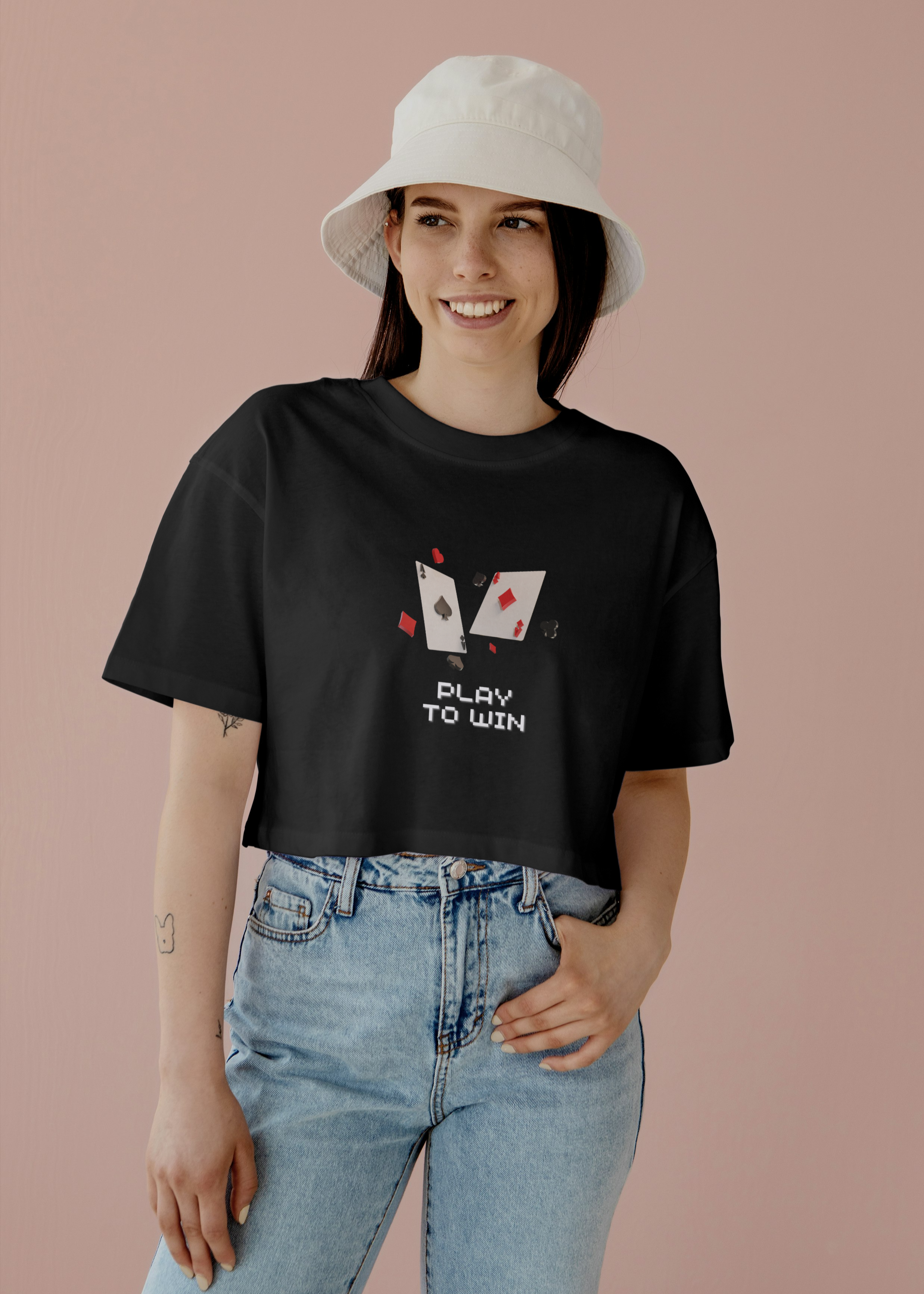 PLAY TO WIN WOMEN CROP TOP