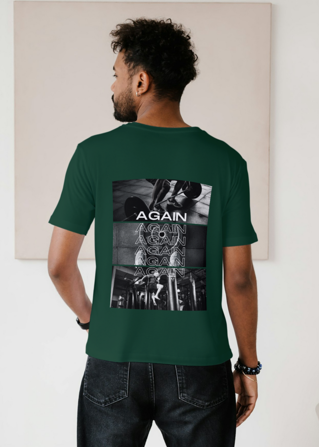 GYM MOTIVATION MEN CLASSIC PRINTED T-SHIRT