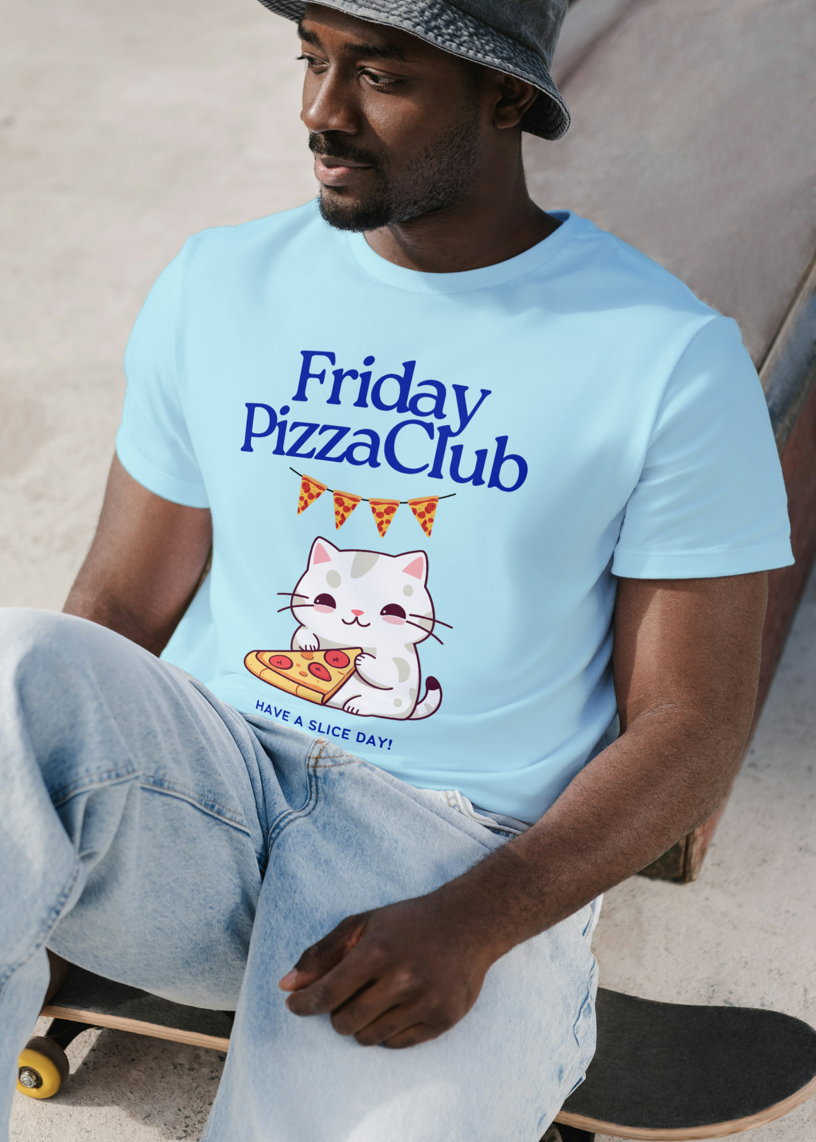 PIZZA CLUB FUNNY MEN CLASSIC T-SHIRT