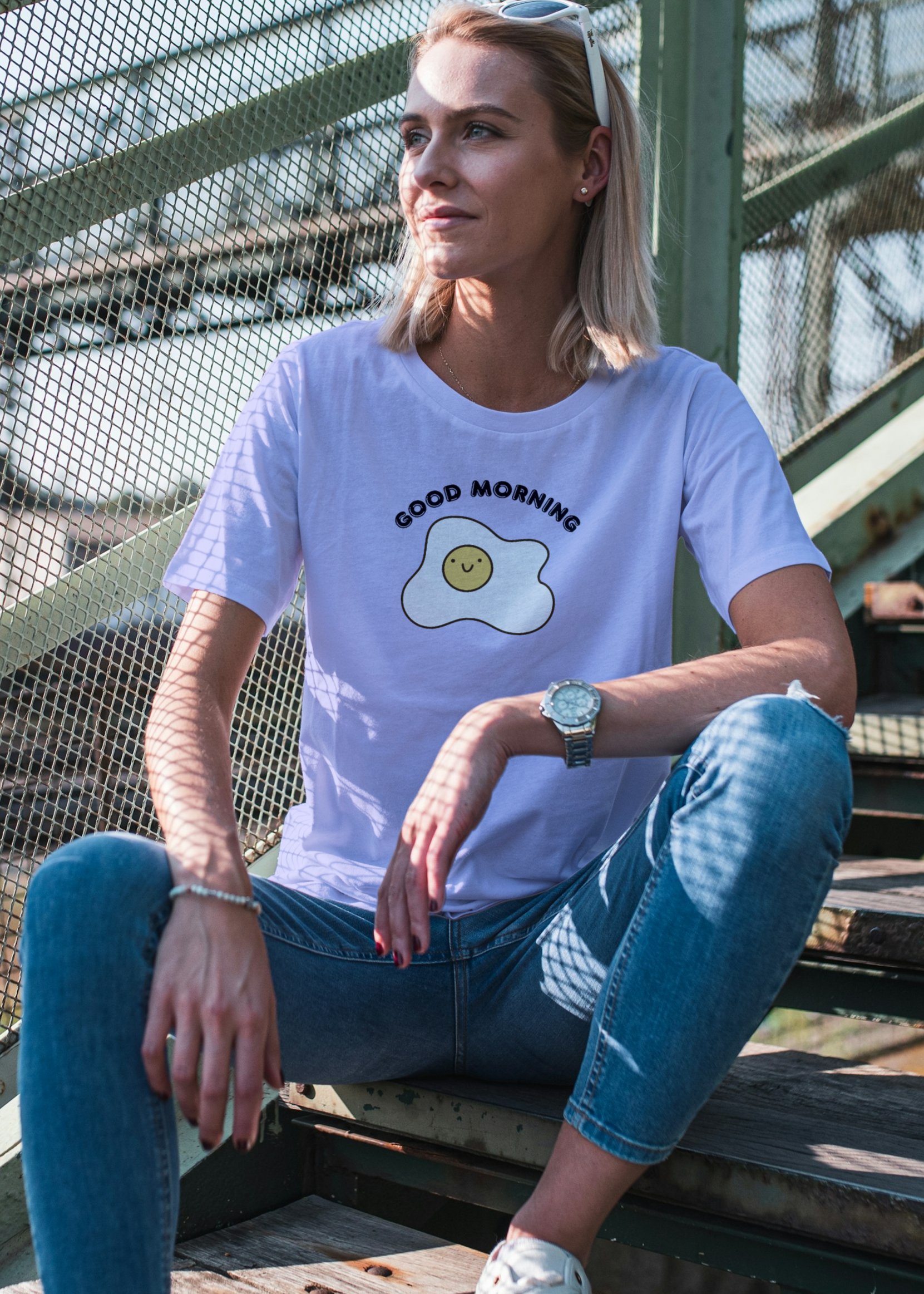 GOOD MORNING UNISEX OVERSIZED T-SHIRT