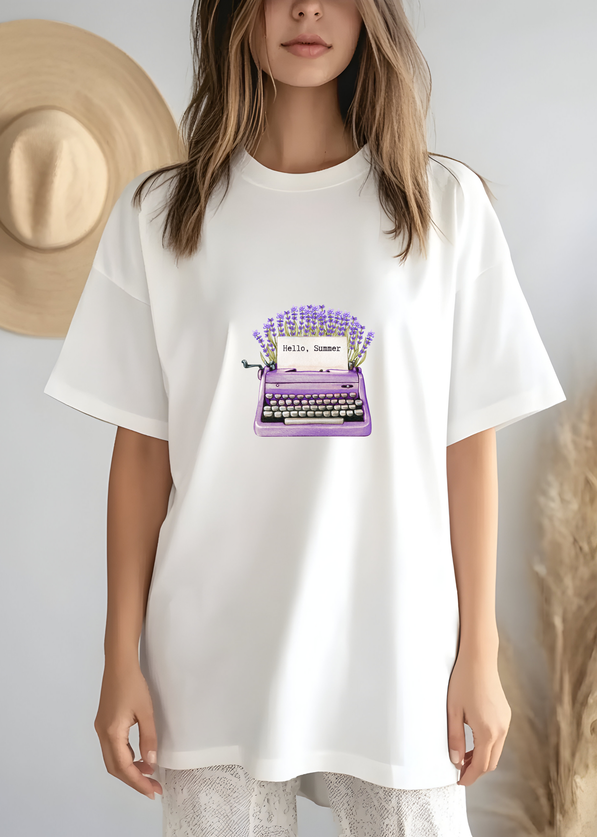 HELLO SUMMER OVERSIZED UNISEX T-SHIRT