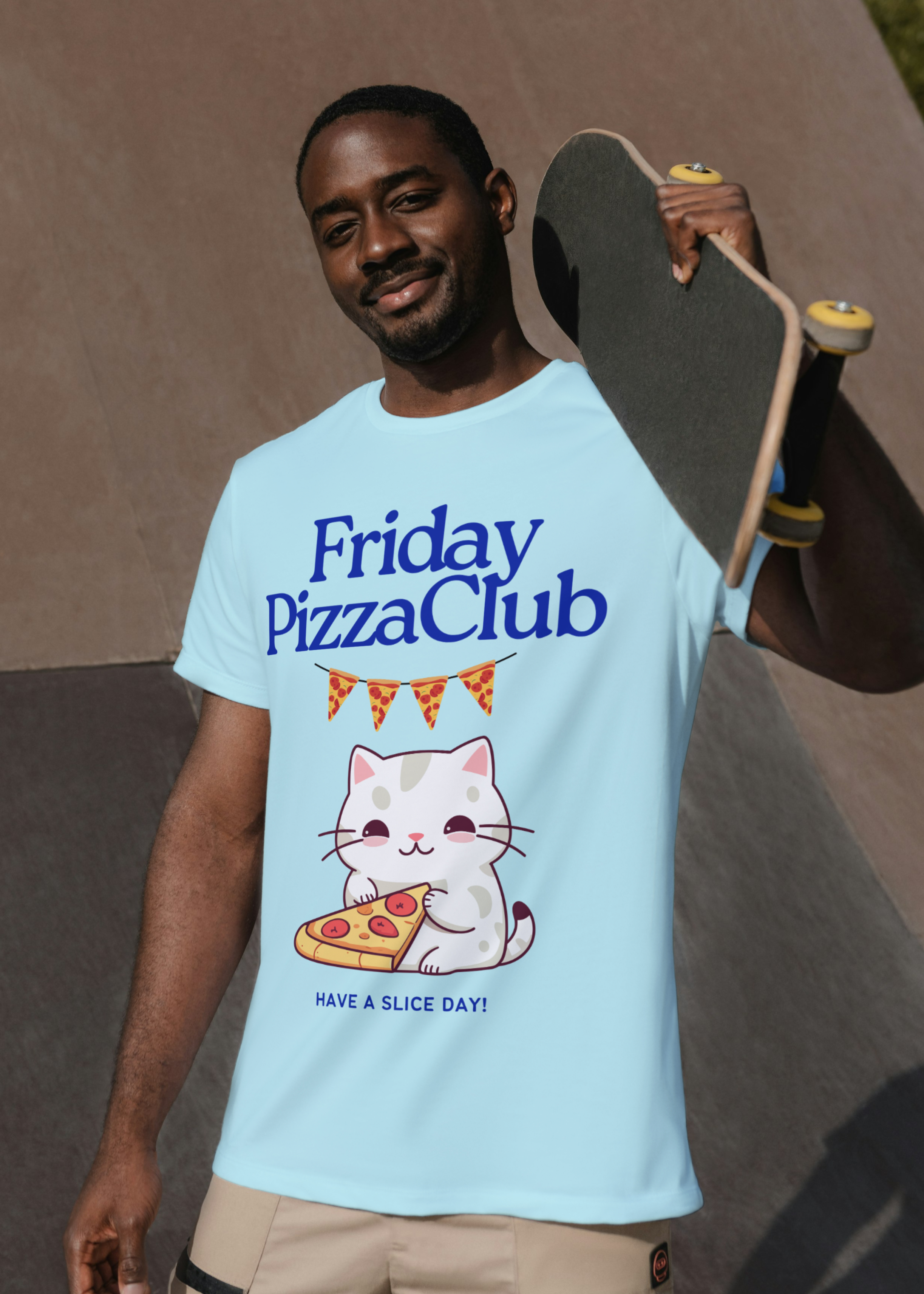 PIZZA CLUB FUNNY MEN CLASSIC T-SHIRT