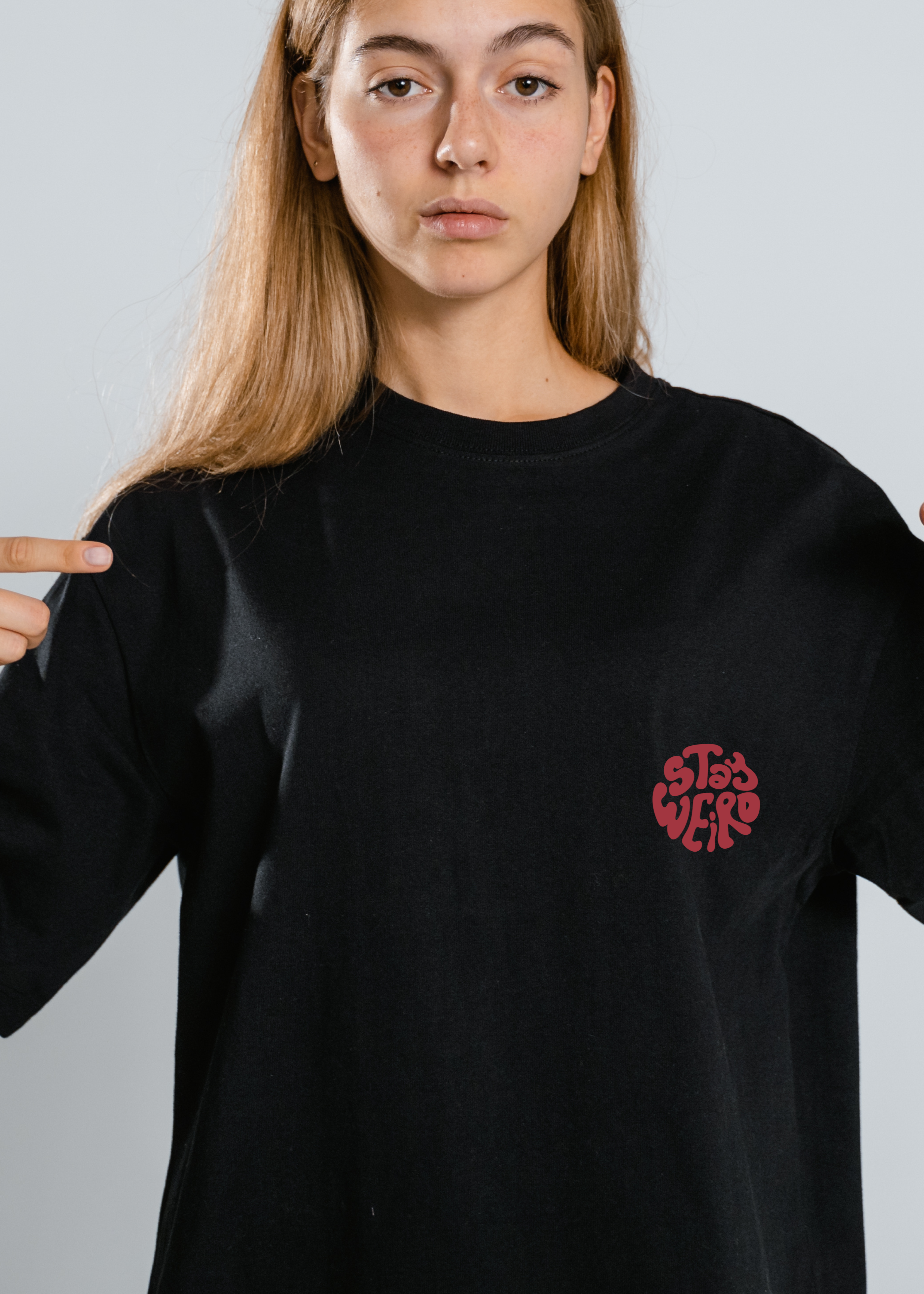 STAY WEIRD UNISEX OVERSIZED T-SHIRT