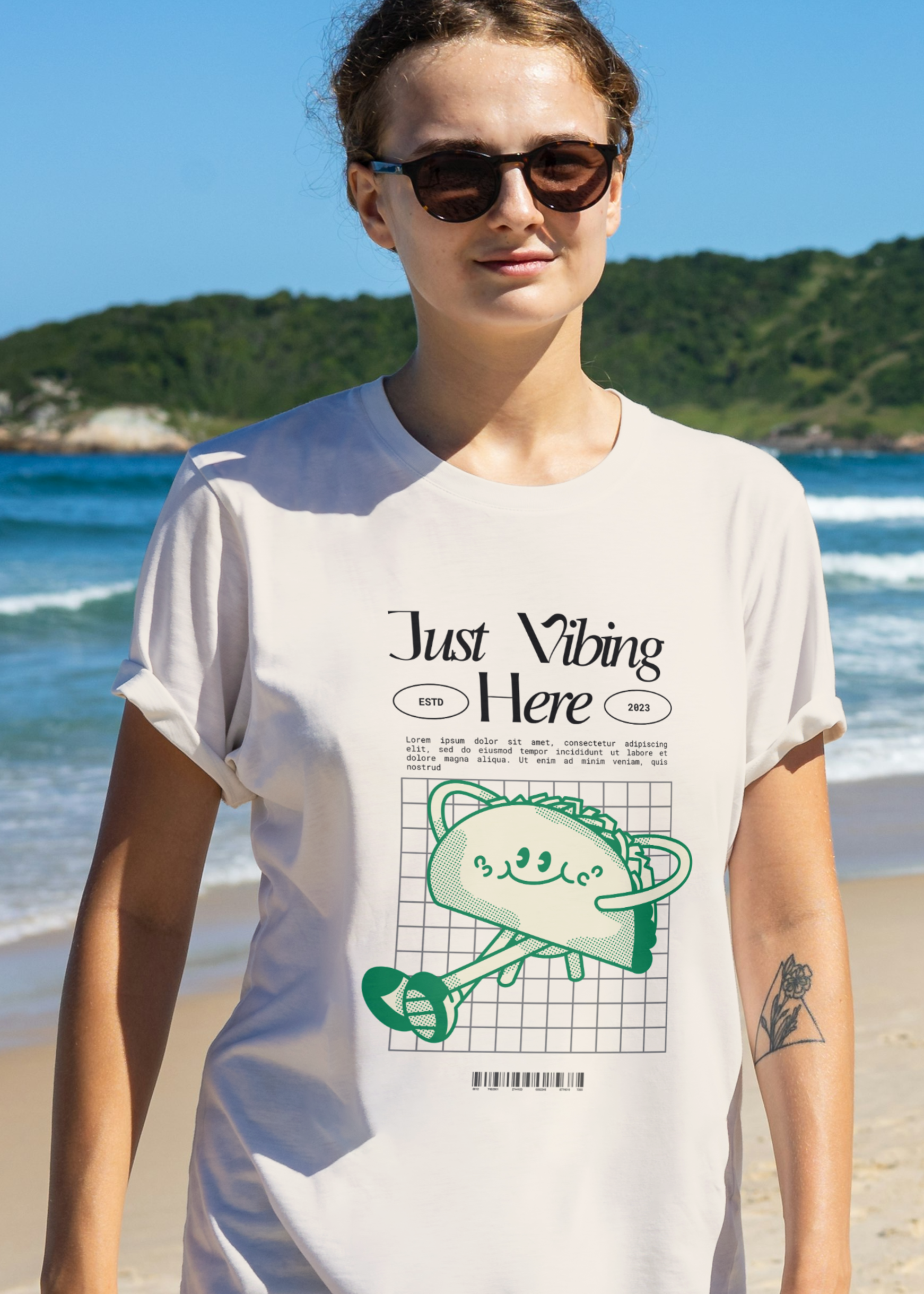 JUST VIBING UNISEX OVERSIZED T-SHIRT