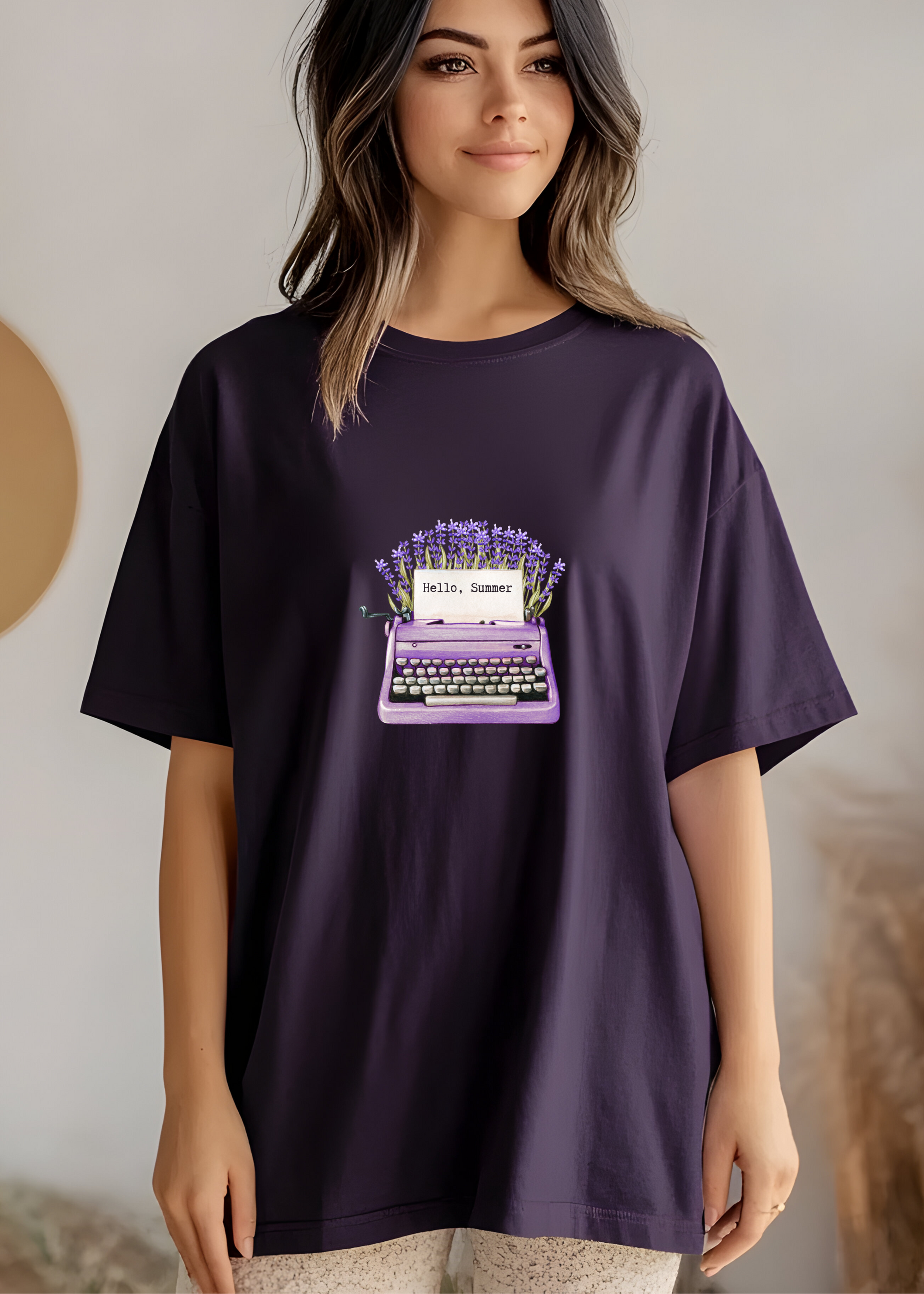 HELLO SUMMER OVERSIZED UNISEX T-SHIRT
