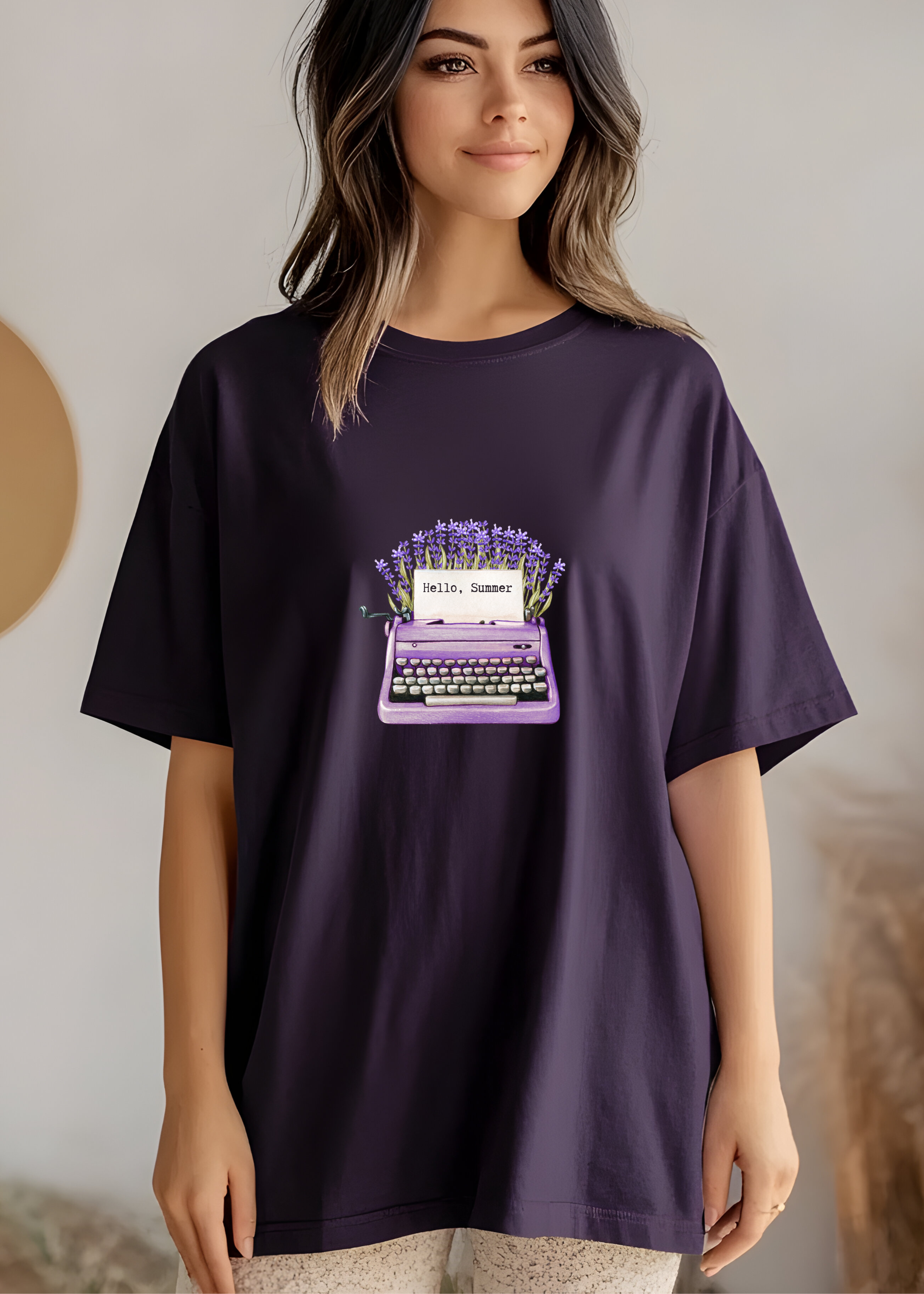 HELLO SUMMER OVERSIZED UNISEX T-SHIRT