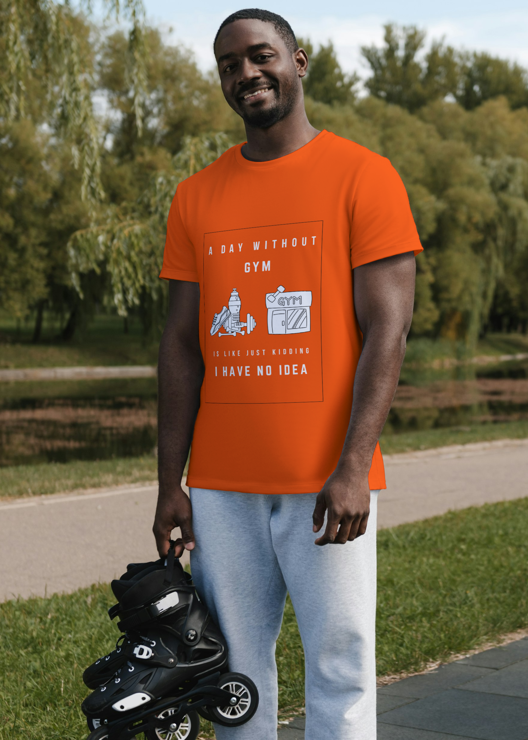 CLASSIC GYM MEN PRINTED T-SHIRT