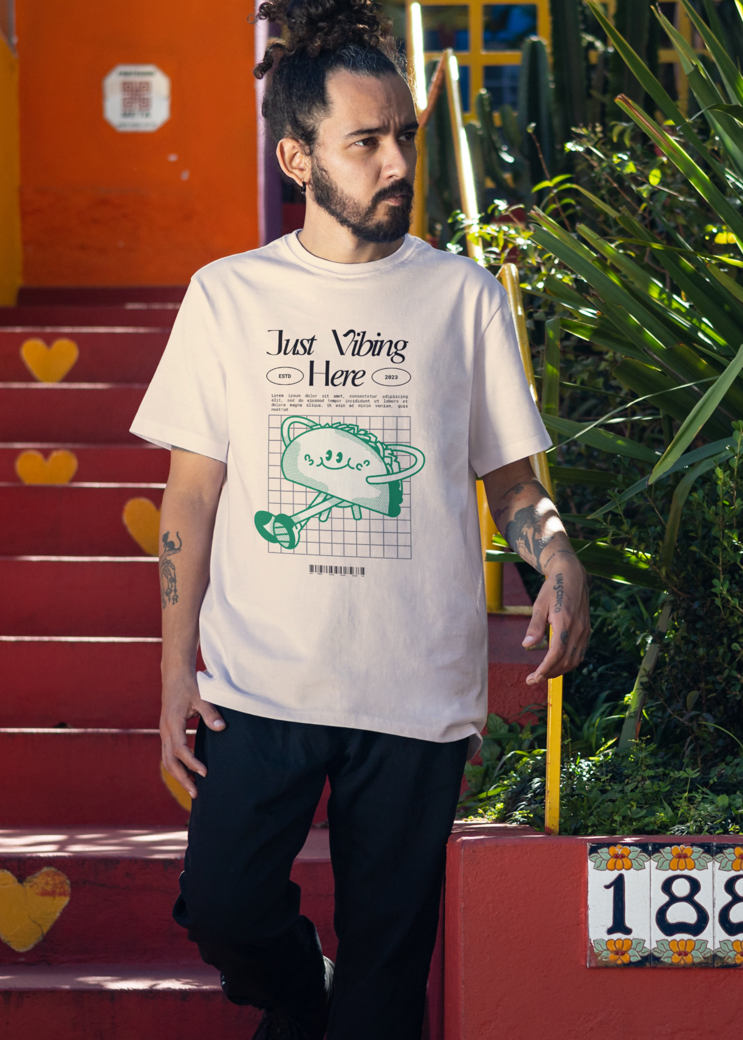 JUST VIBING UNISEX OVERSIZED T-SHIRT