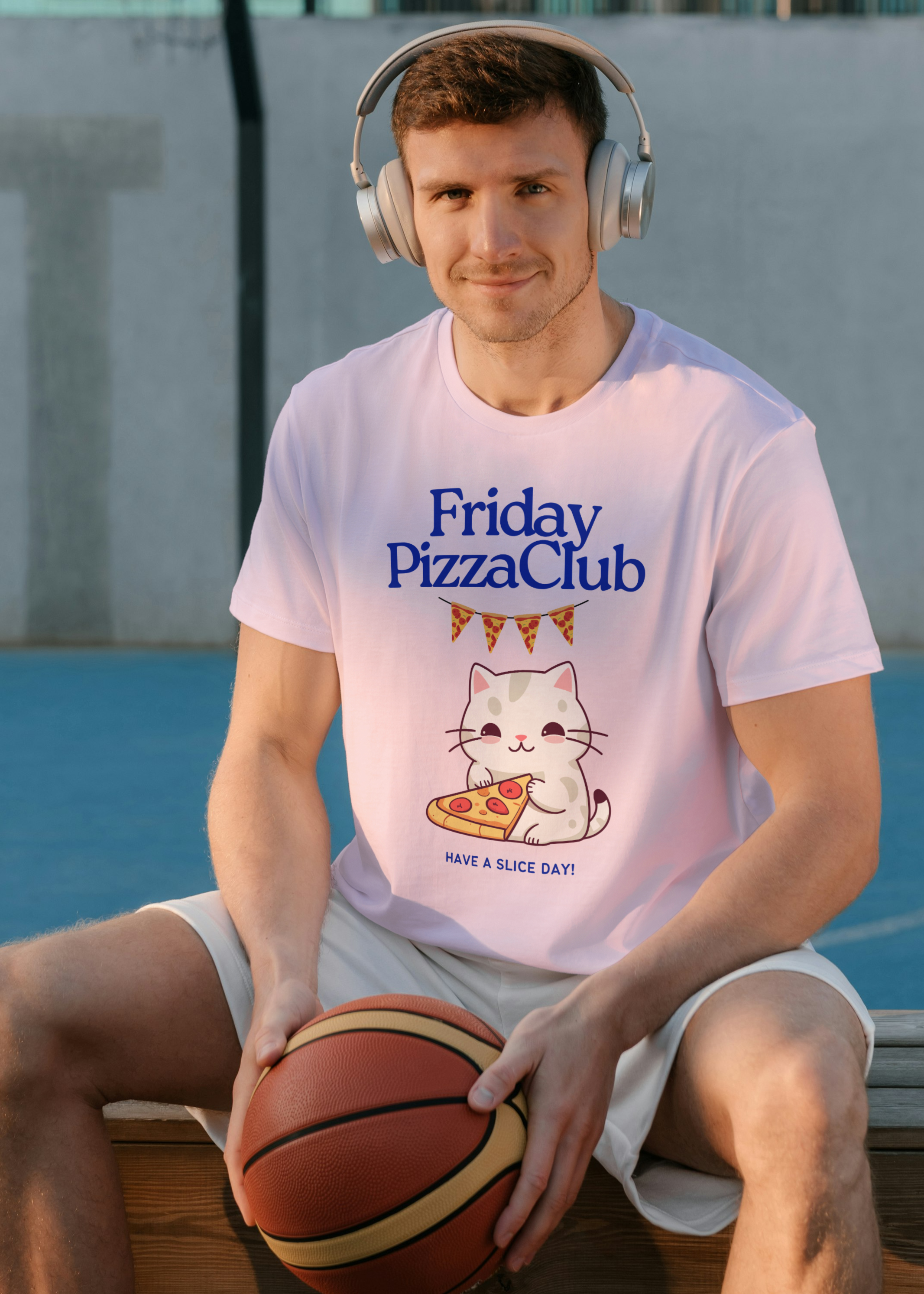 PIZZA CLUB FUNNY MEN CLASSIC T-SHIRT